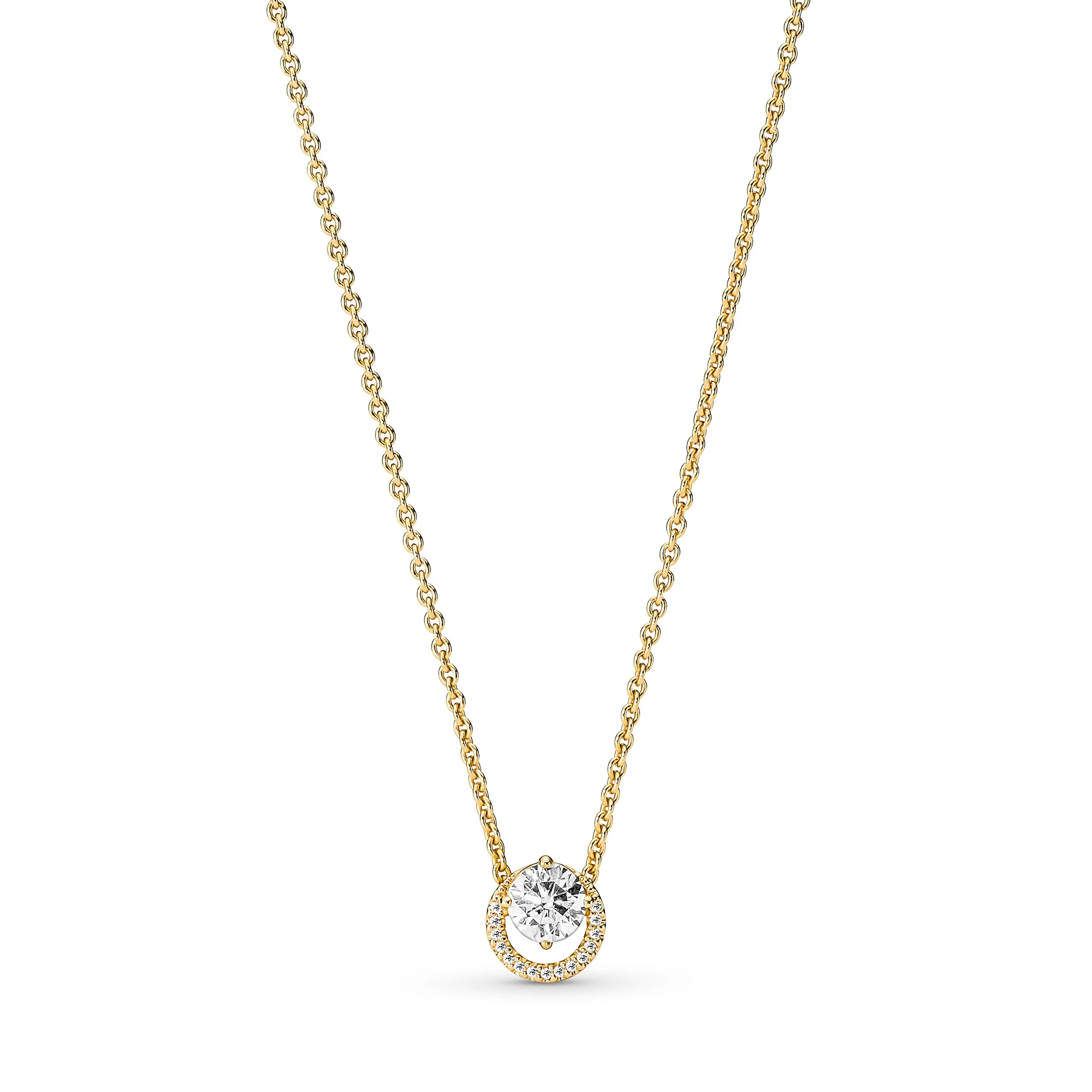 14K Gold-Plated Collier With Clear Cubic Zirconia - Image 5