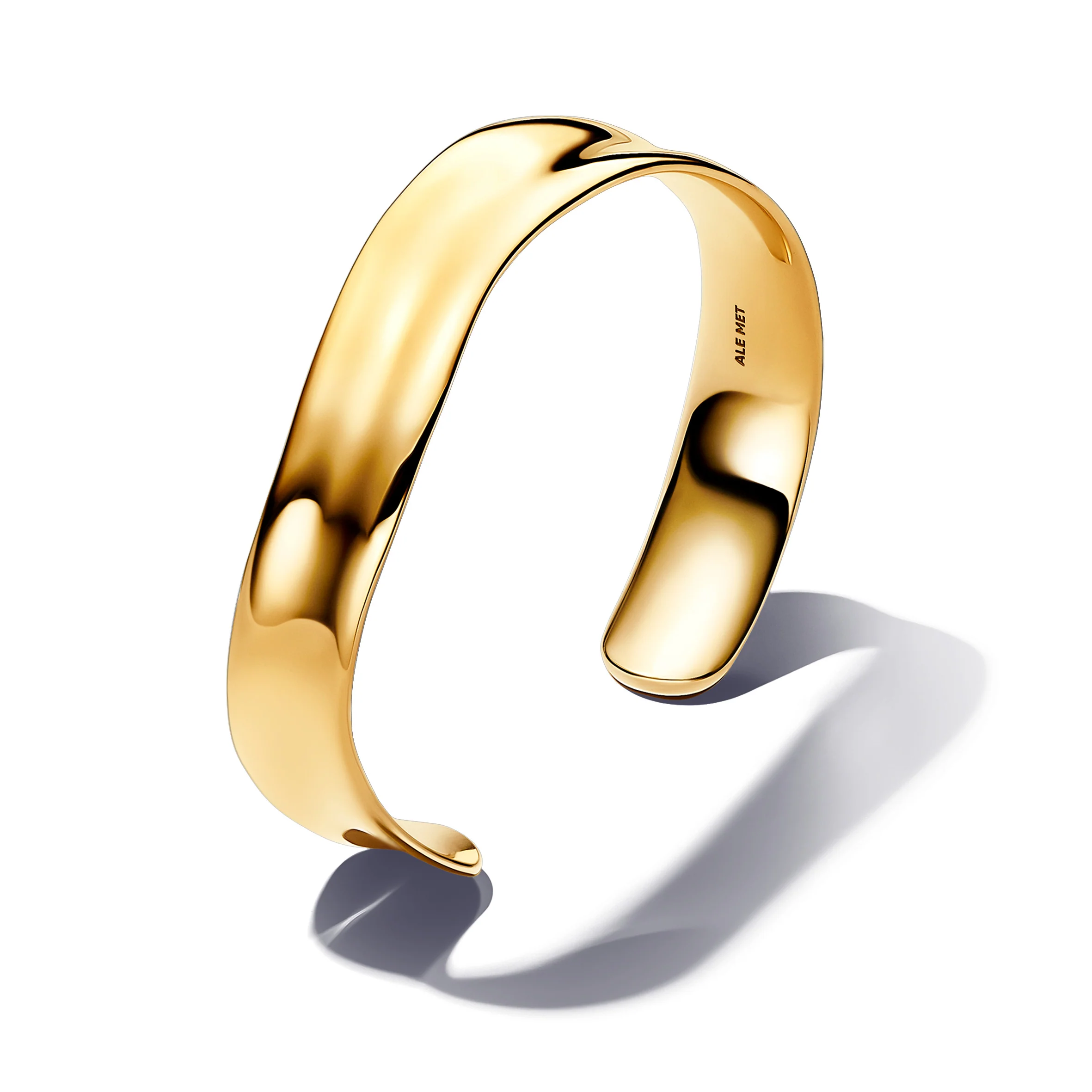 14K Gold-Plated Open Bangle