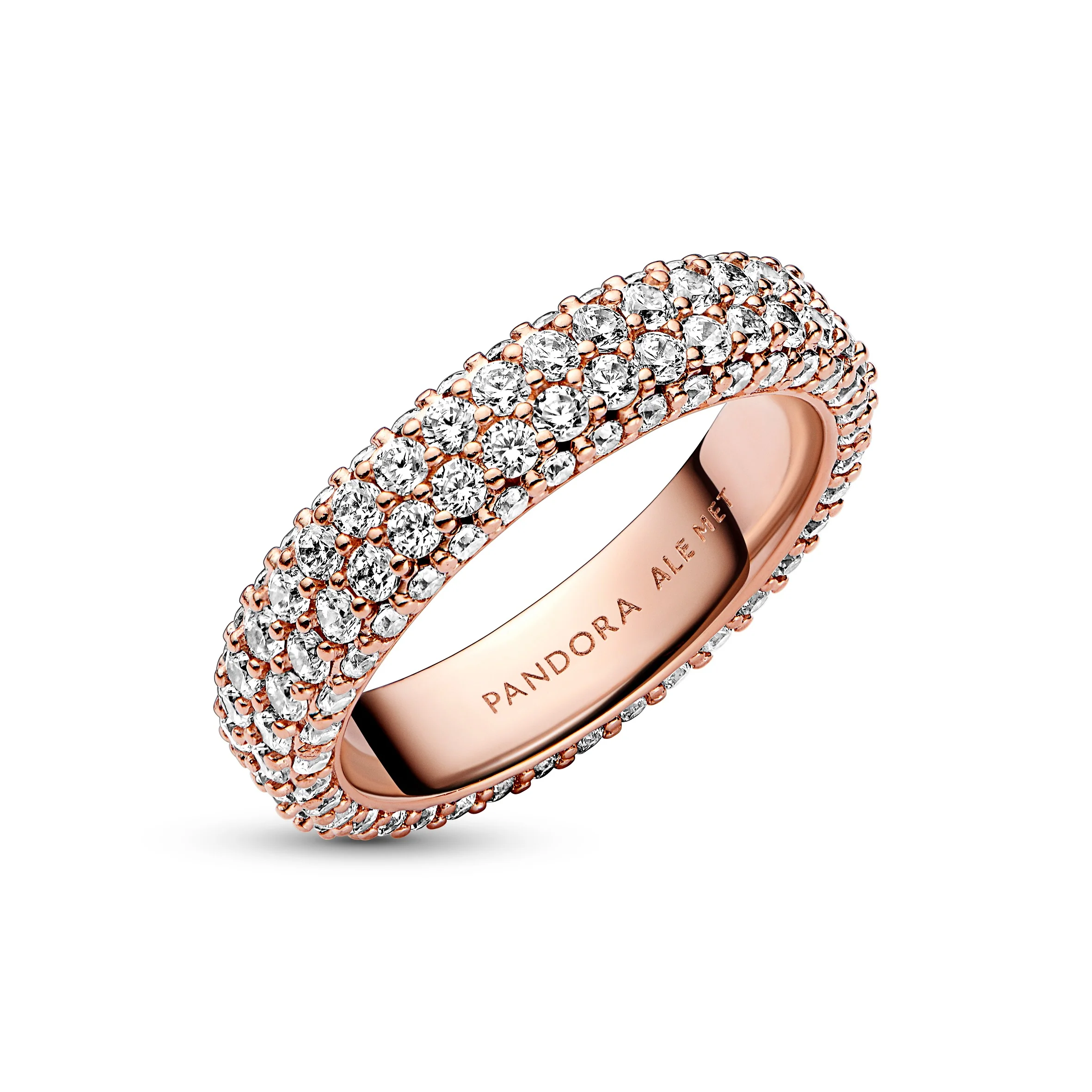 14K Rose Gold-Plated Ring With Clear Cubic Zirconia - Image 3