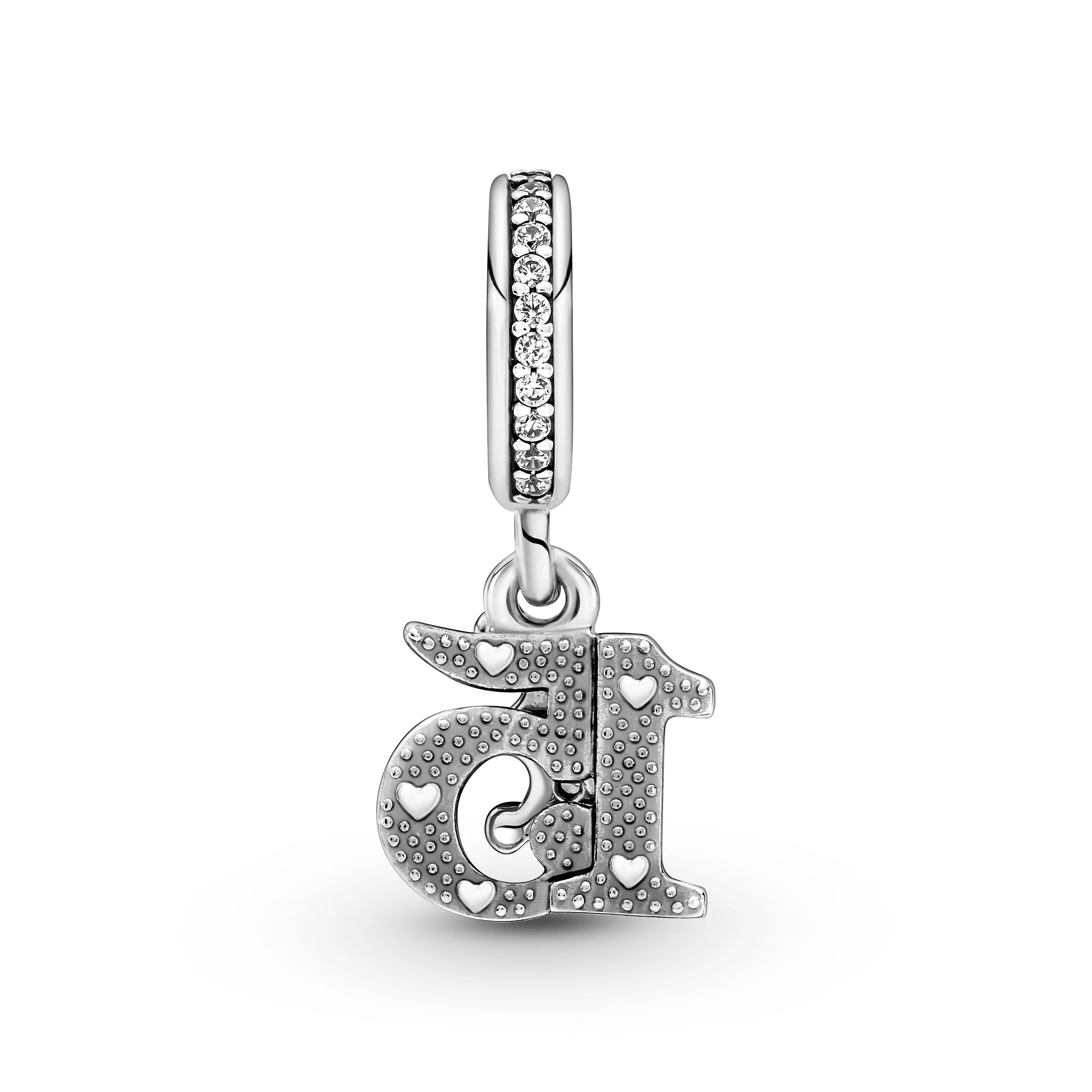 15 Celebration And Crown Sterling Silver Dangle With Clear Cubic Zirconia - Image 2