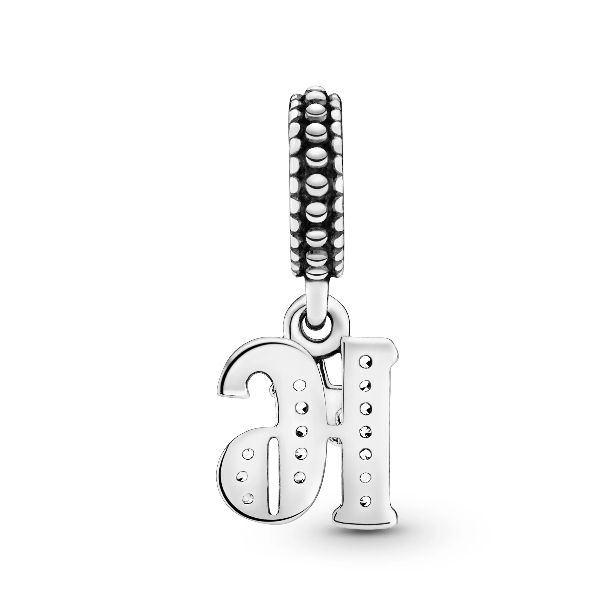 16 Silver Dangle With Clear Cubic Zirconia - Image 2