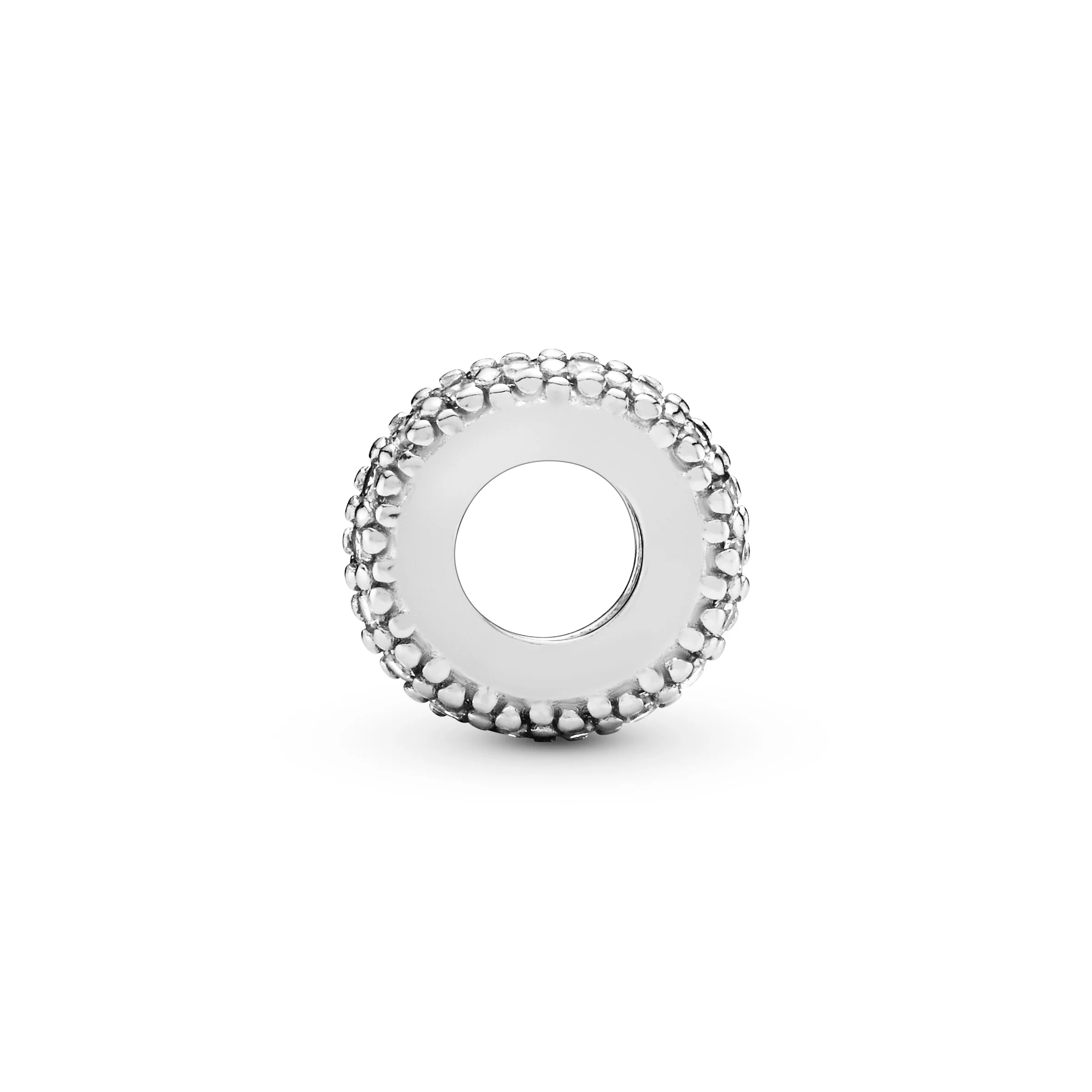 Abstract Silver Spacer With Cubic Zirconia - Image 5