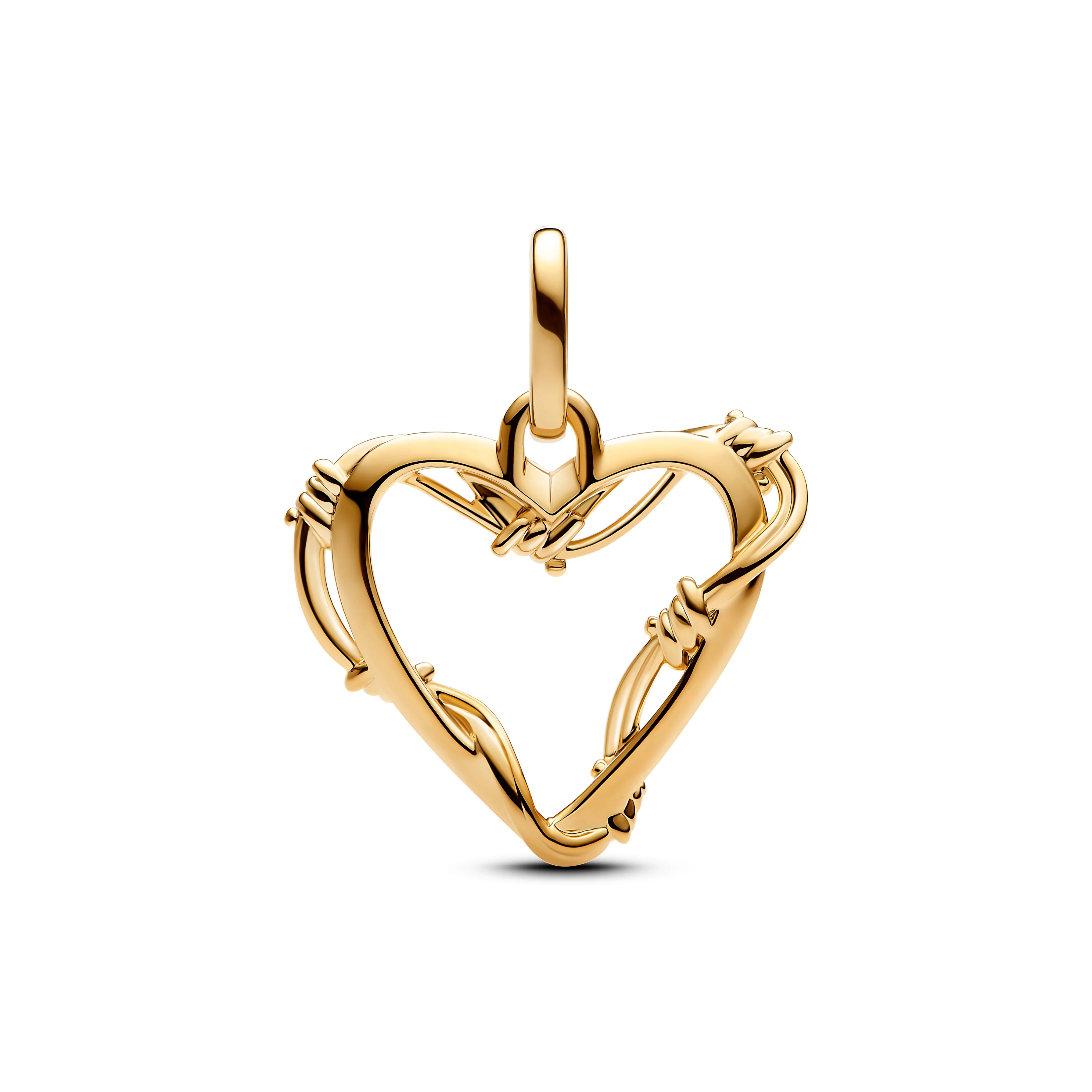 Barb Wire 14K Gold-Plated Medallion - Image 4