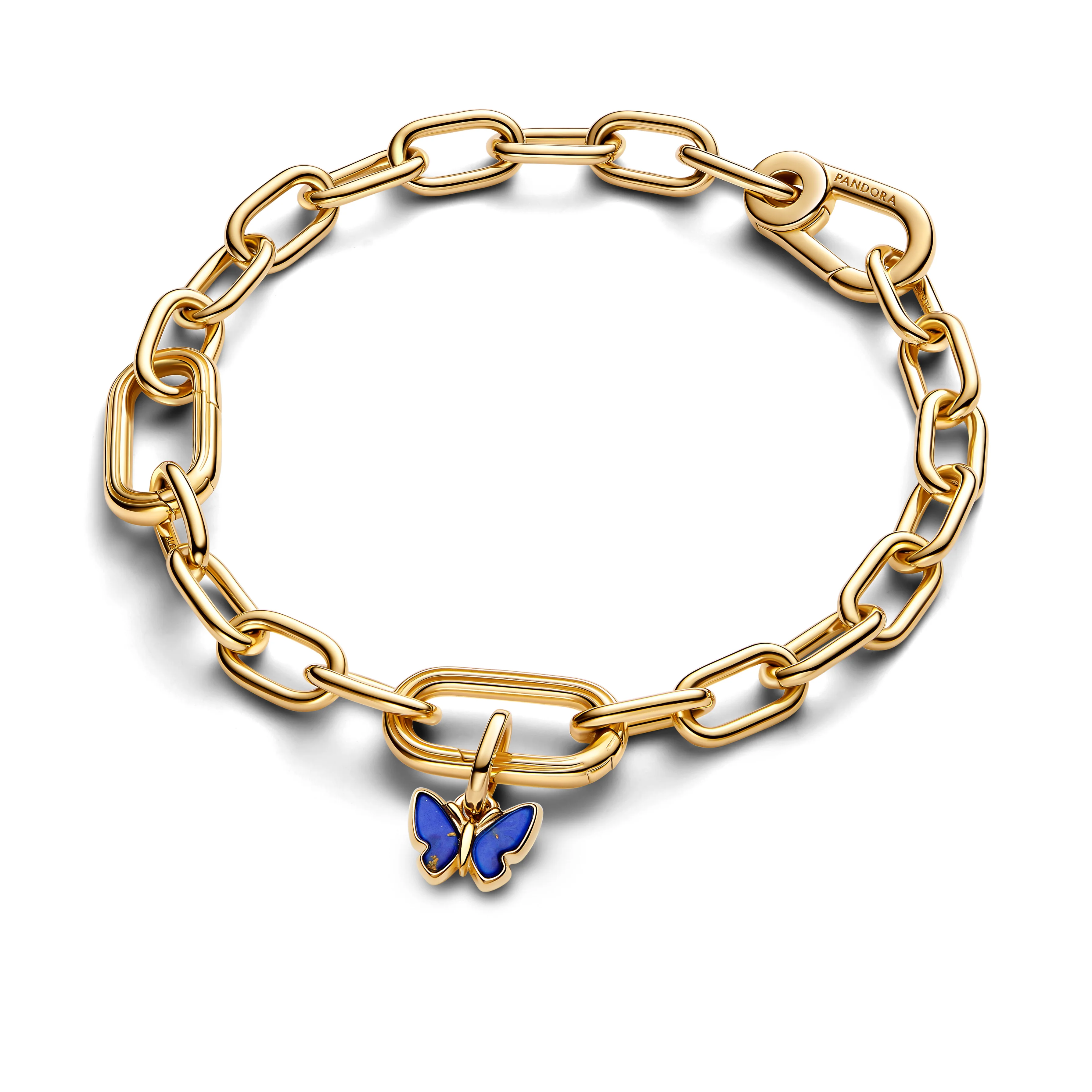 Butterfly 14K Gold-Plated Mini Dangle With Imitation Lapis Lazulli - Image 3
