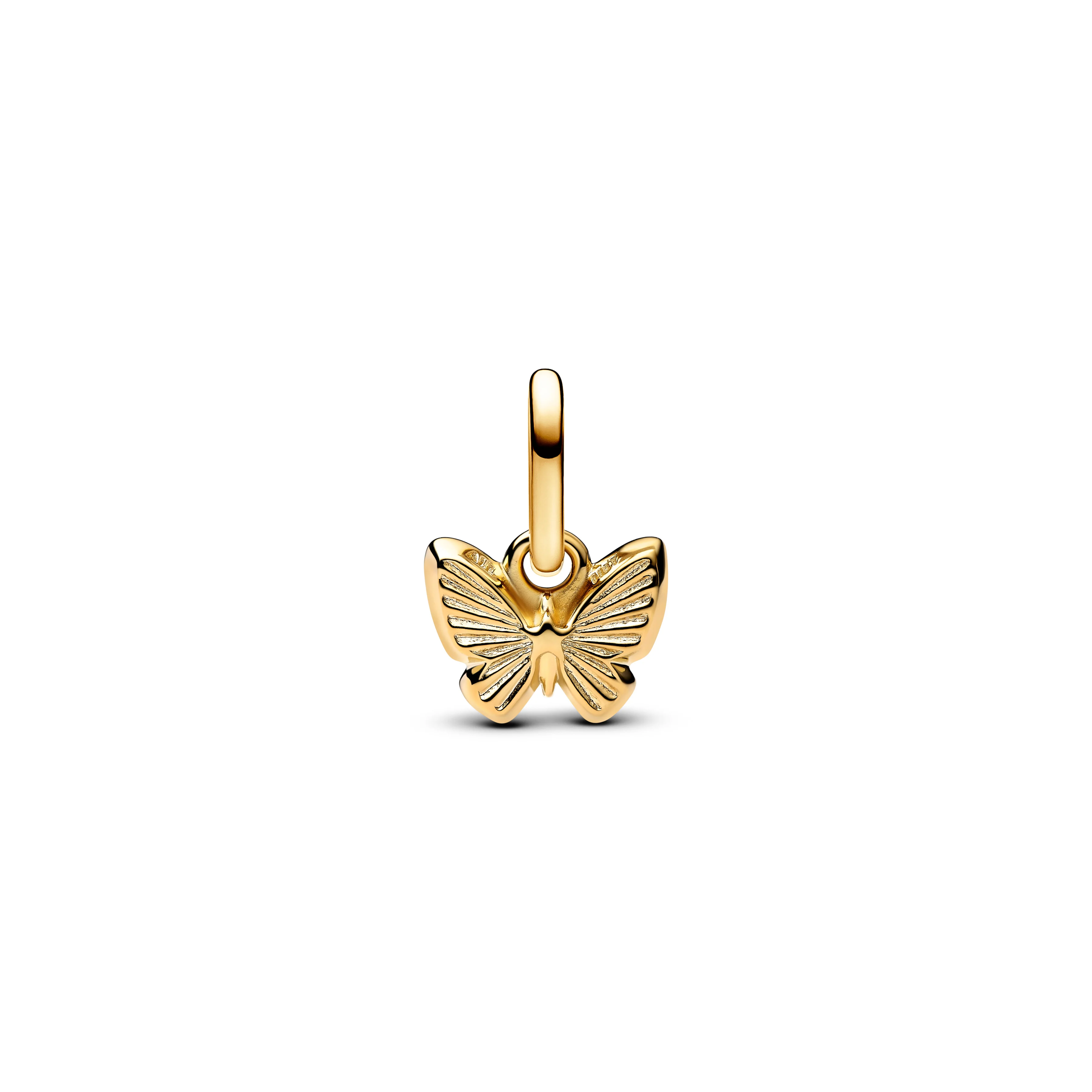 Butterfly 14K Gold-Plated Mini Dangle With Imitation Lapis Lazulli - Image 4