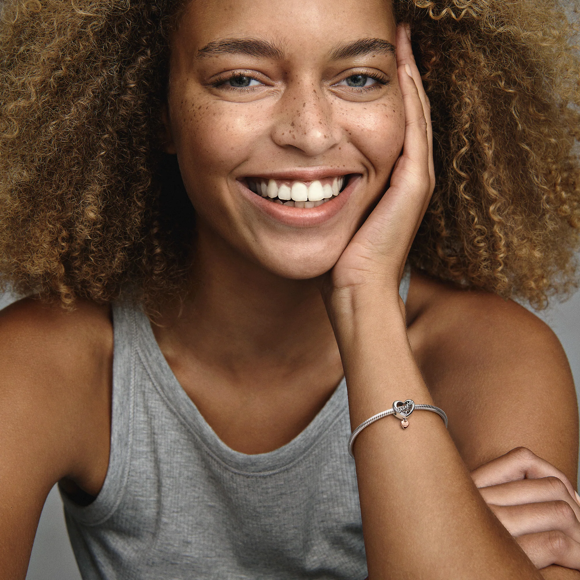 Daughter Sterling Silver And 14K Rose Gold-Plated Charm - Image 5
