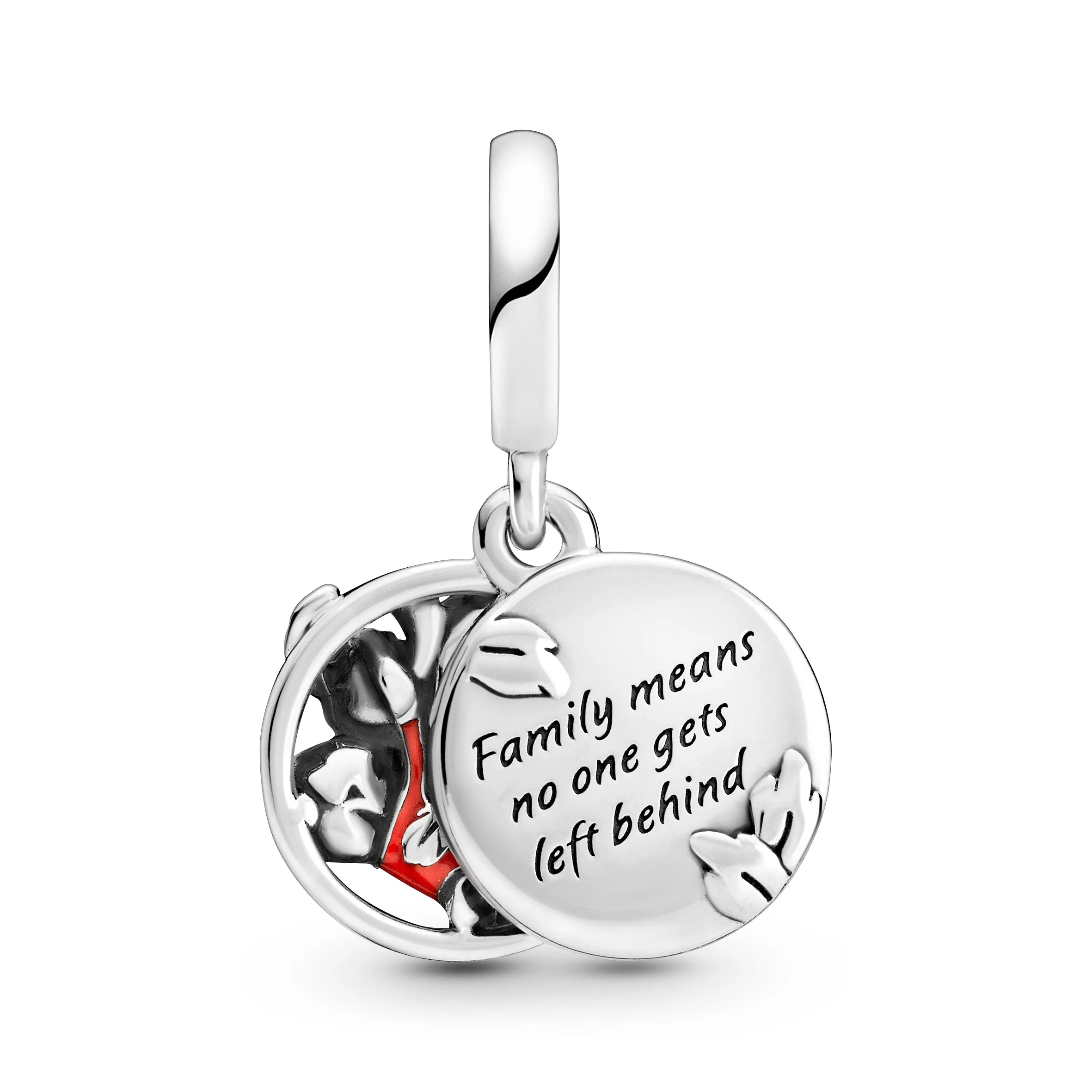 Disney Lilo And Stitch Sterling Silver Dangle With Red, Purple And Transparent Blue Enamel - Image 4