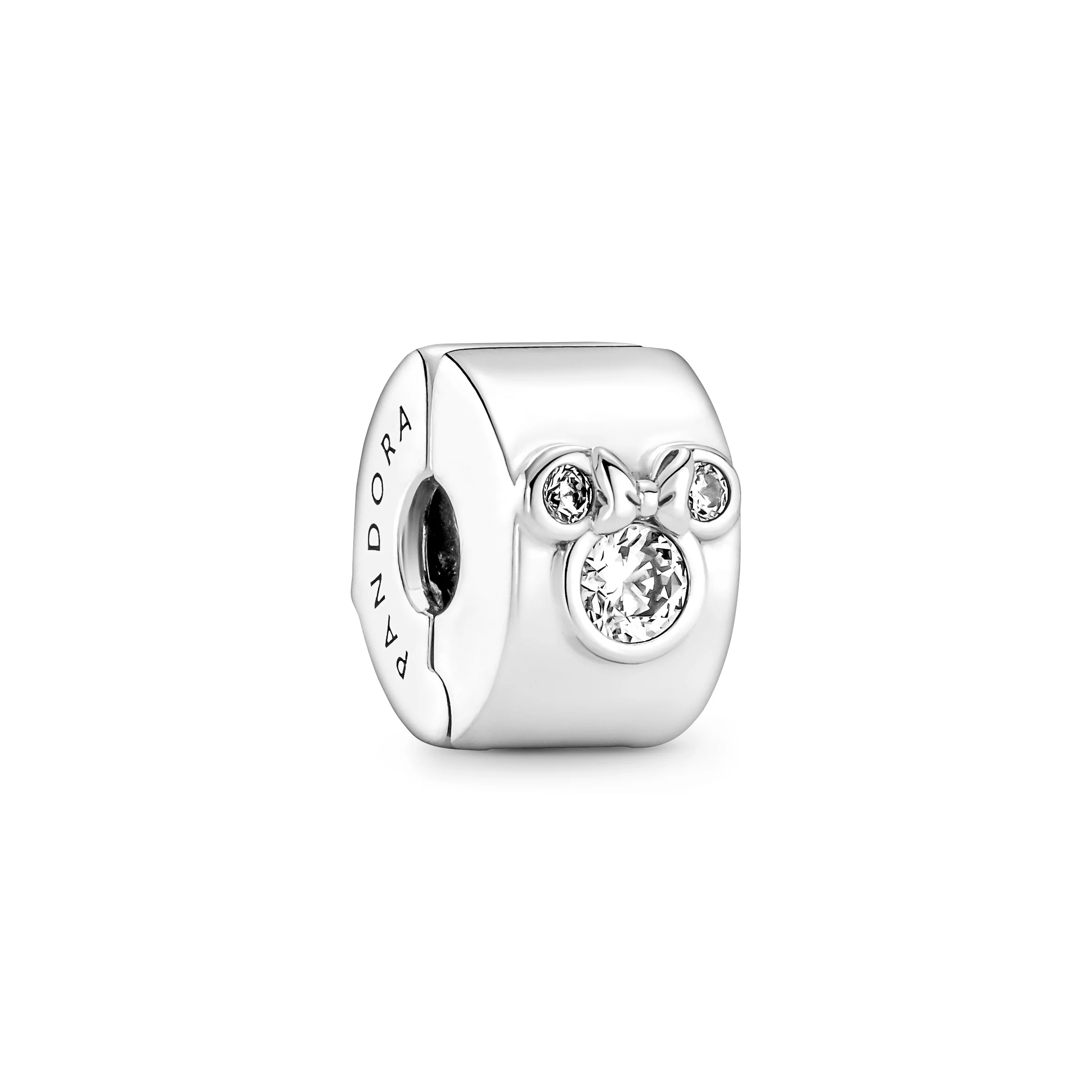 Disney Minnie And Mickey Mouse Sterling Silver Clip With Clear Cubic Zirconia - Image 4