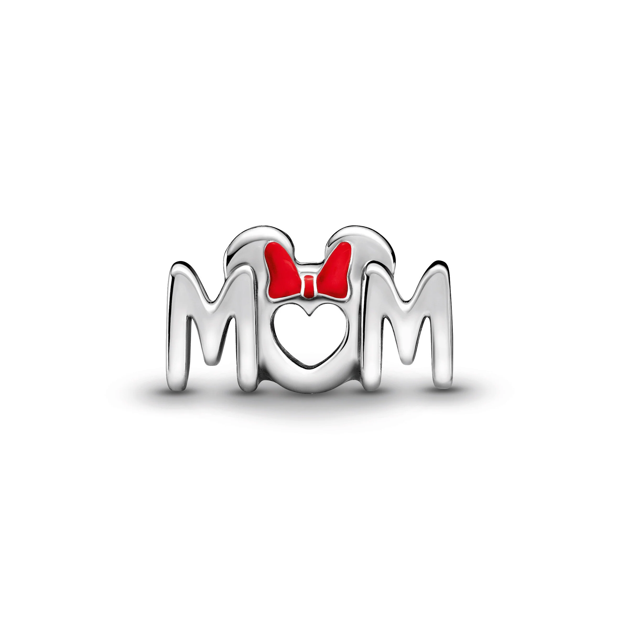 Disney Minnie Mum Sterling Silver Charm With Red Enamel - Image 4