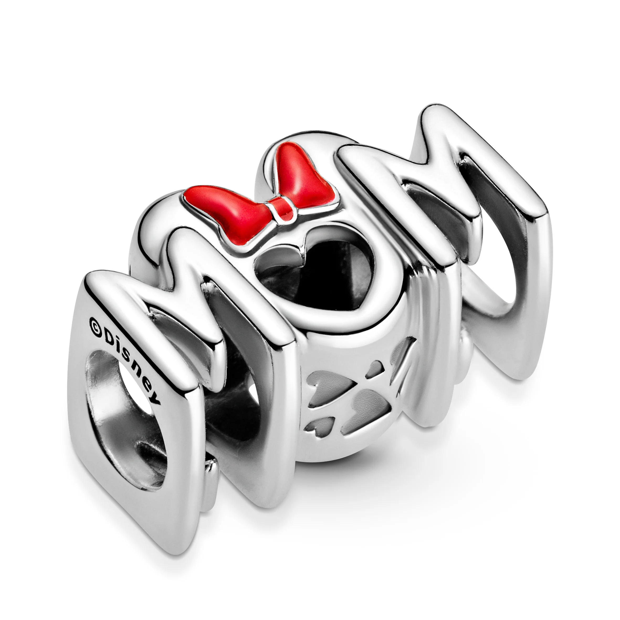 Disney Minnie Mum Sterling Silver Charm With Red Enamel - Image 5