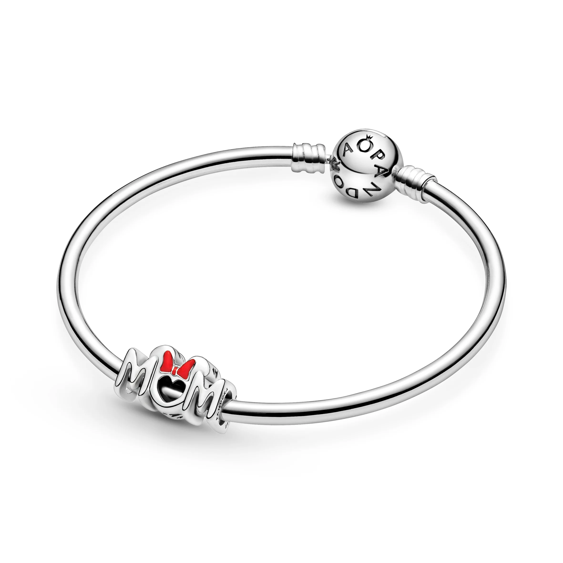 Disney Minnie Mum Sterling Silver Charm With Red Enamel - Image 6