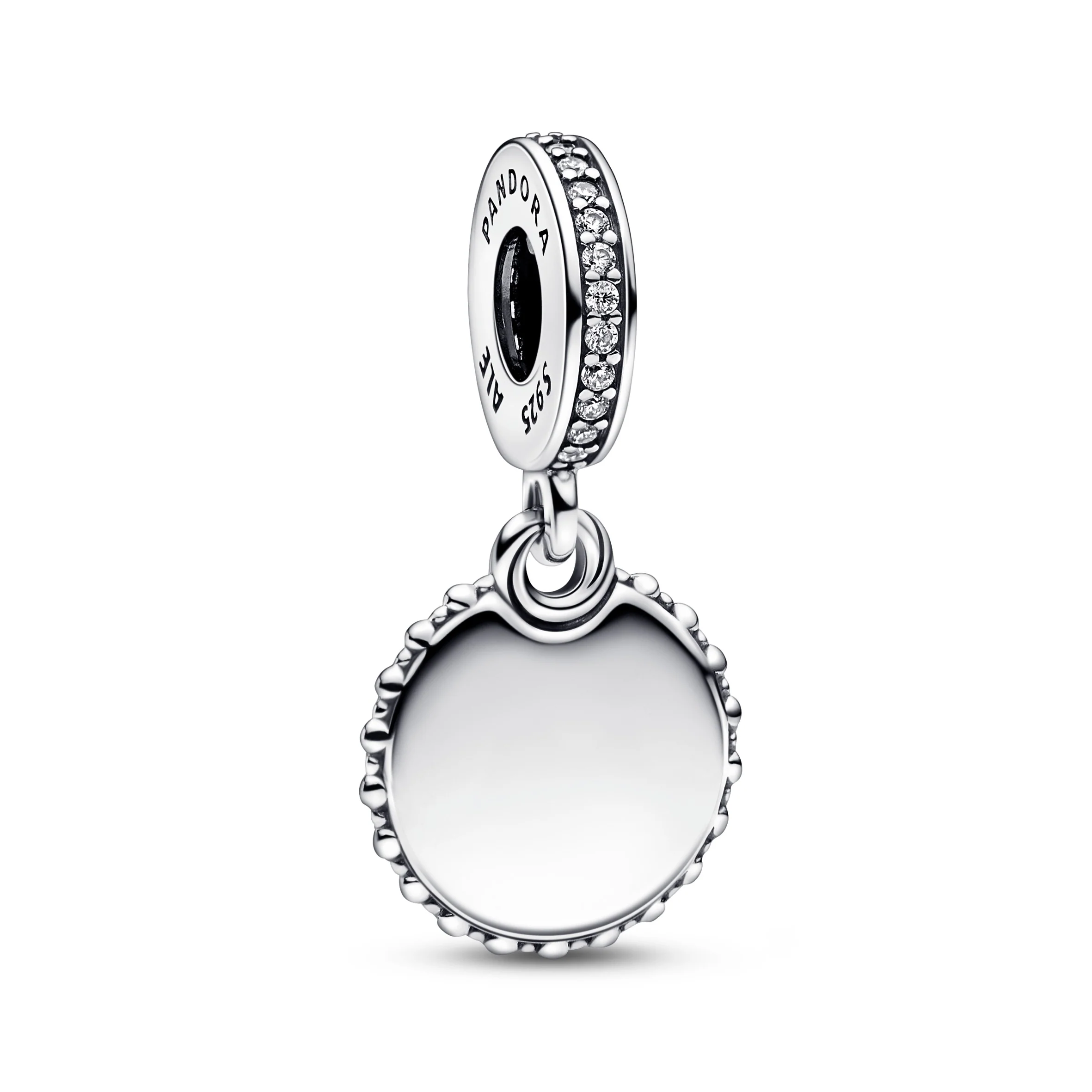 Disney Parks Engravable Sterling Silver Dangle With Clear Cubic Zirconia - Image 4