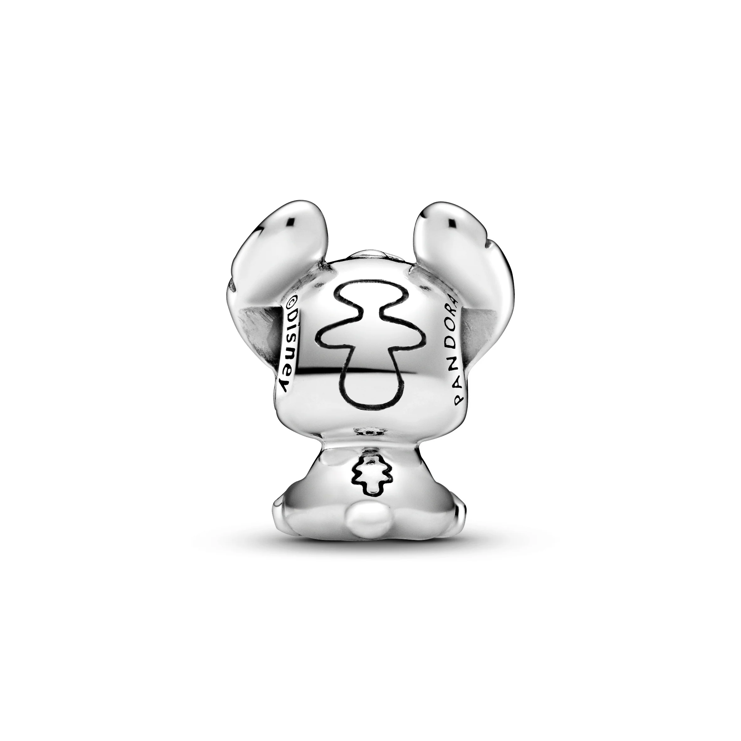 Disney Stitch Silver Charm With Black And Purple Enamel - Image 4