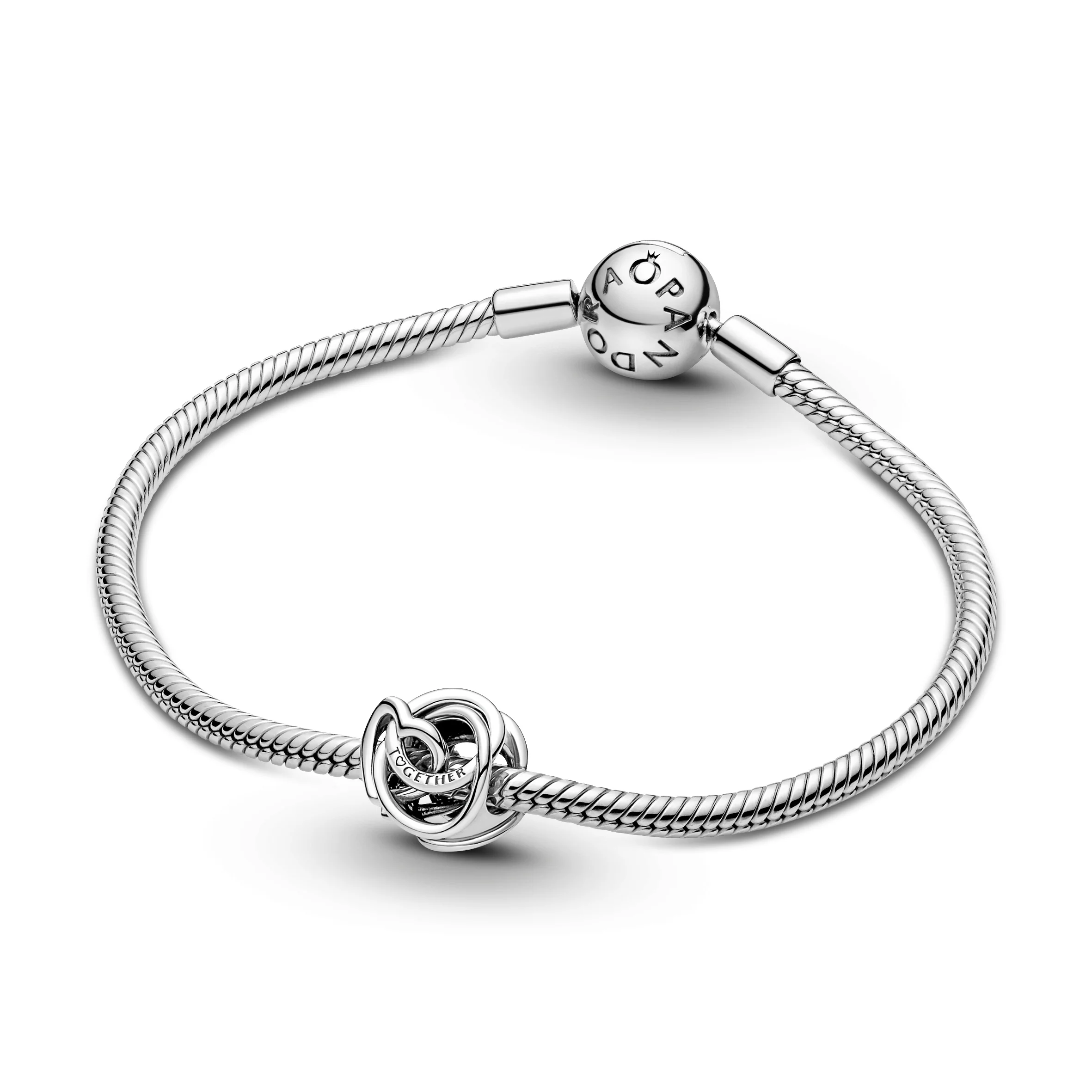 Encircled Heart Sterling Silver Charm - Image 4