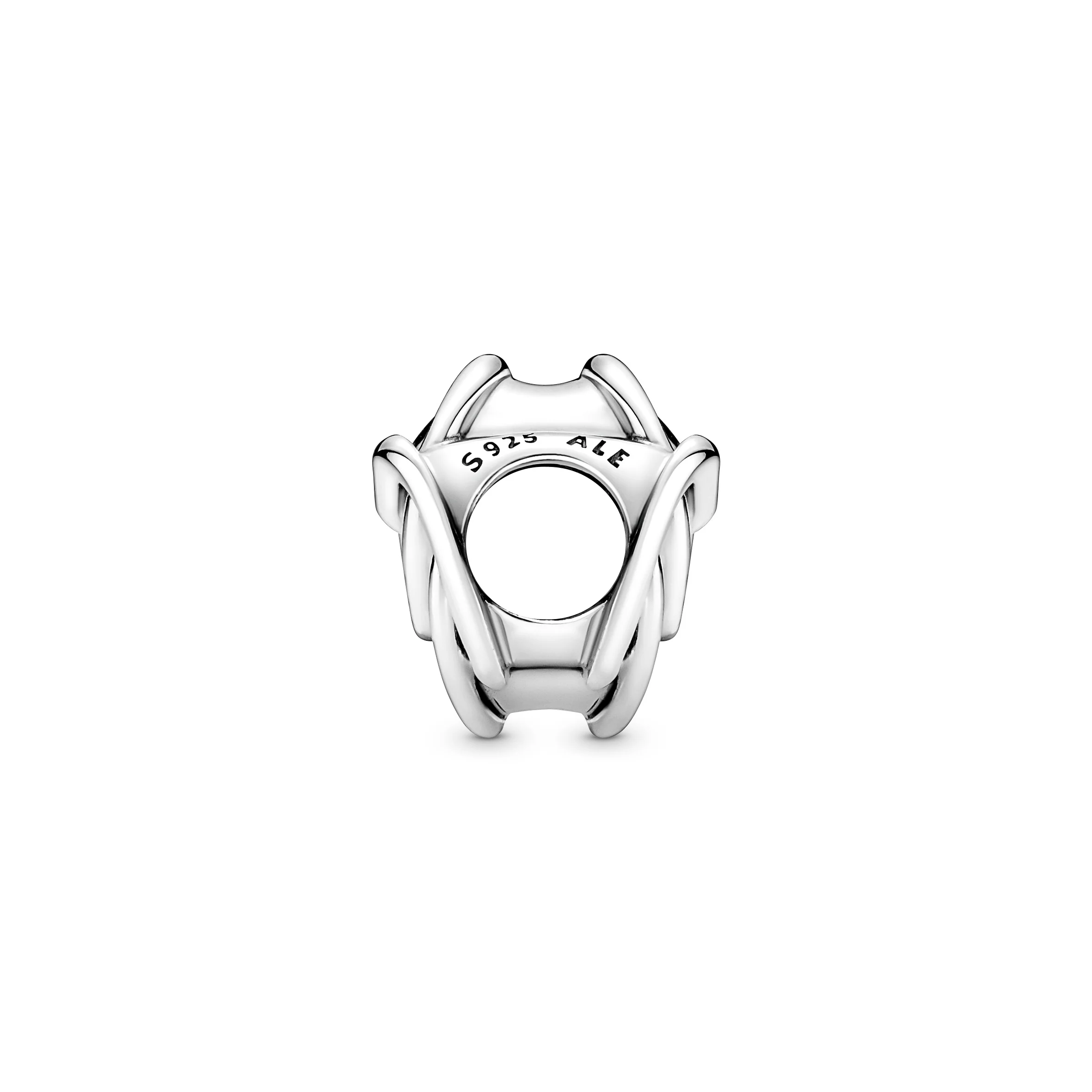 Encircled Heart Sterling Silver Charm - Image 5