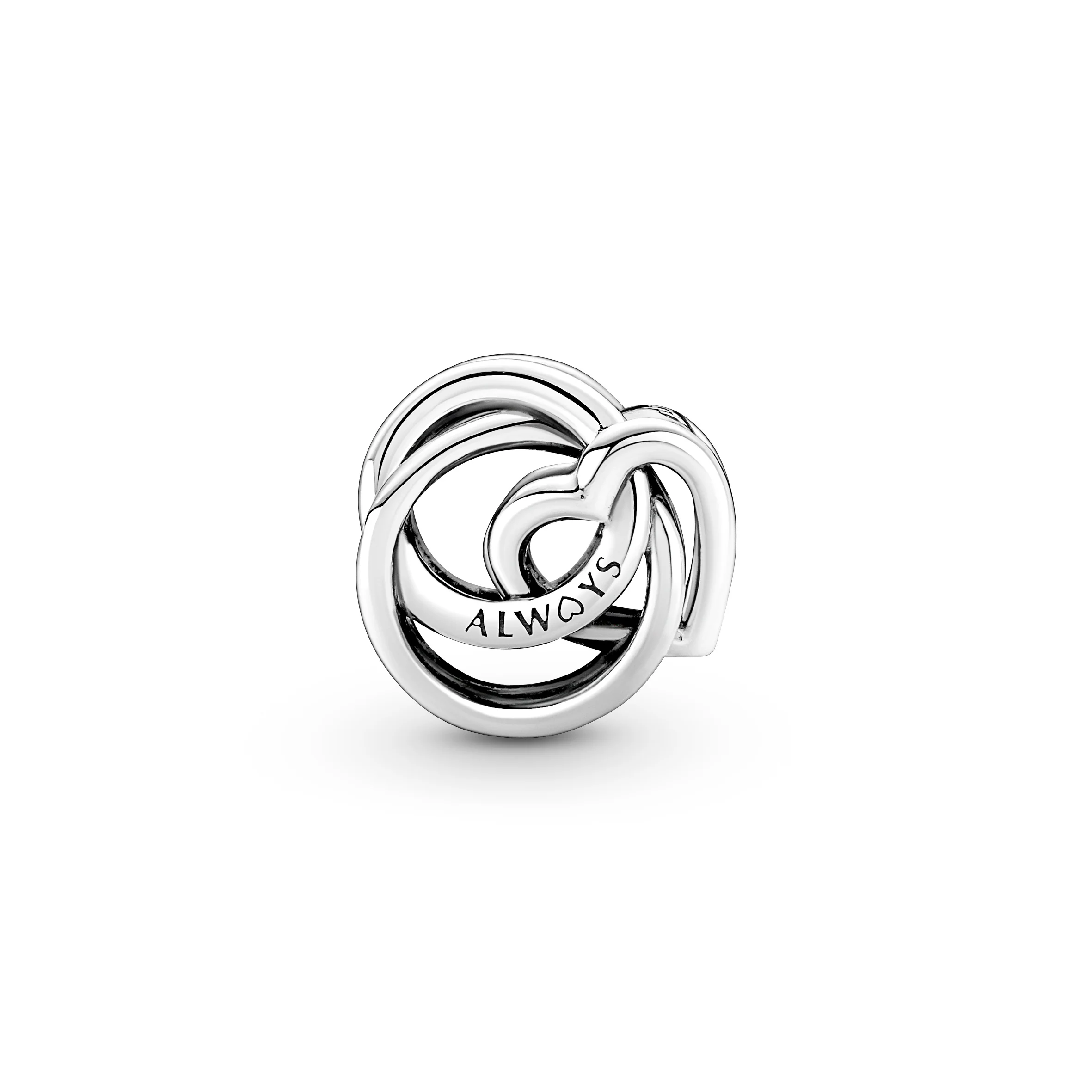 Encircled Heart Sterling Silver Charm - Image 6