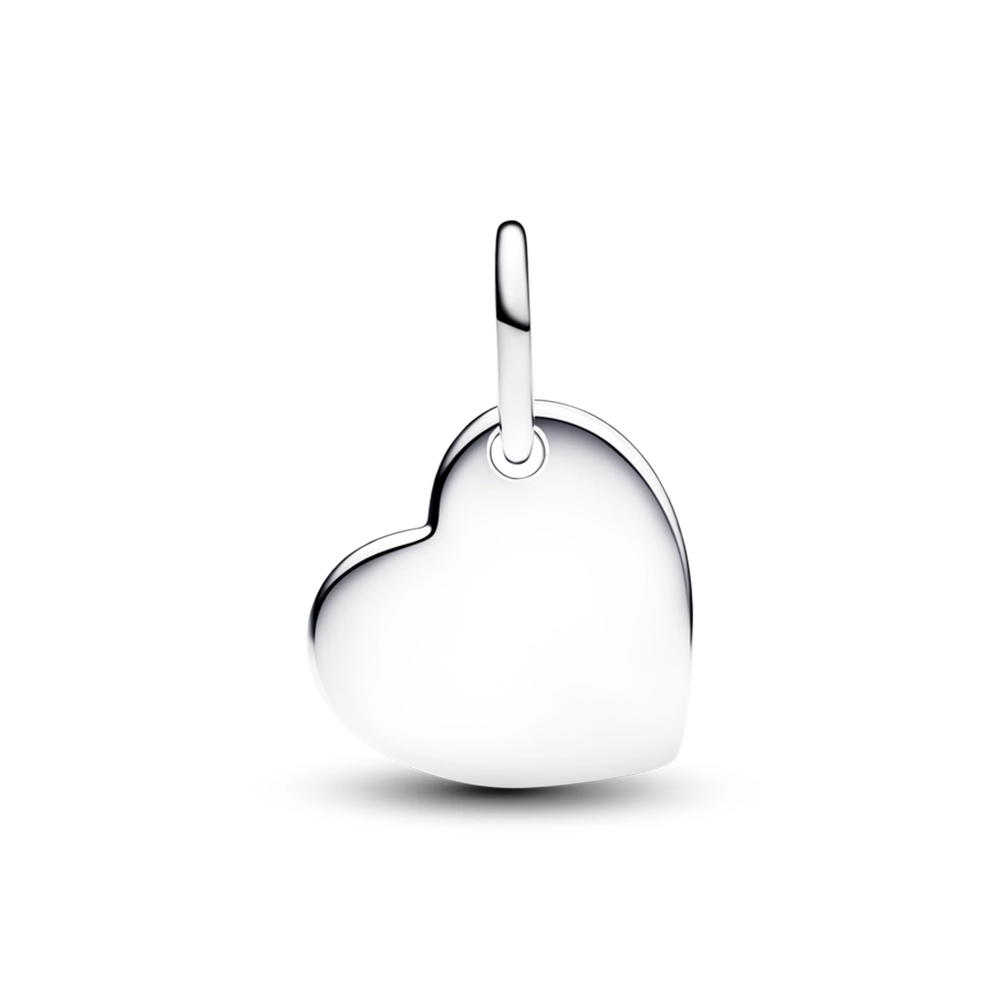 Engravable Heart Sterling Silver Dangle With Sweet Grape Purple Crystal - Image 3
