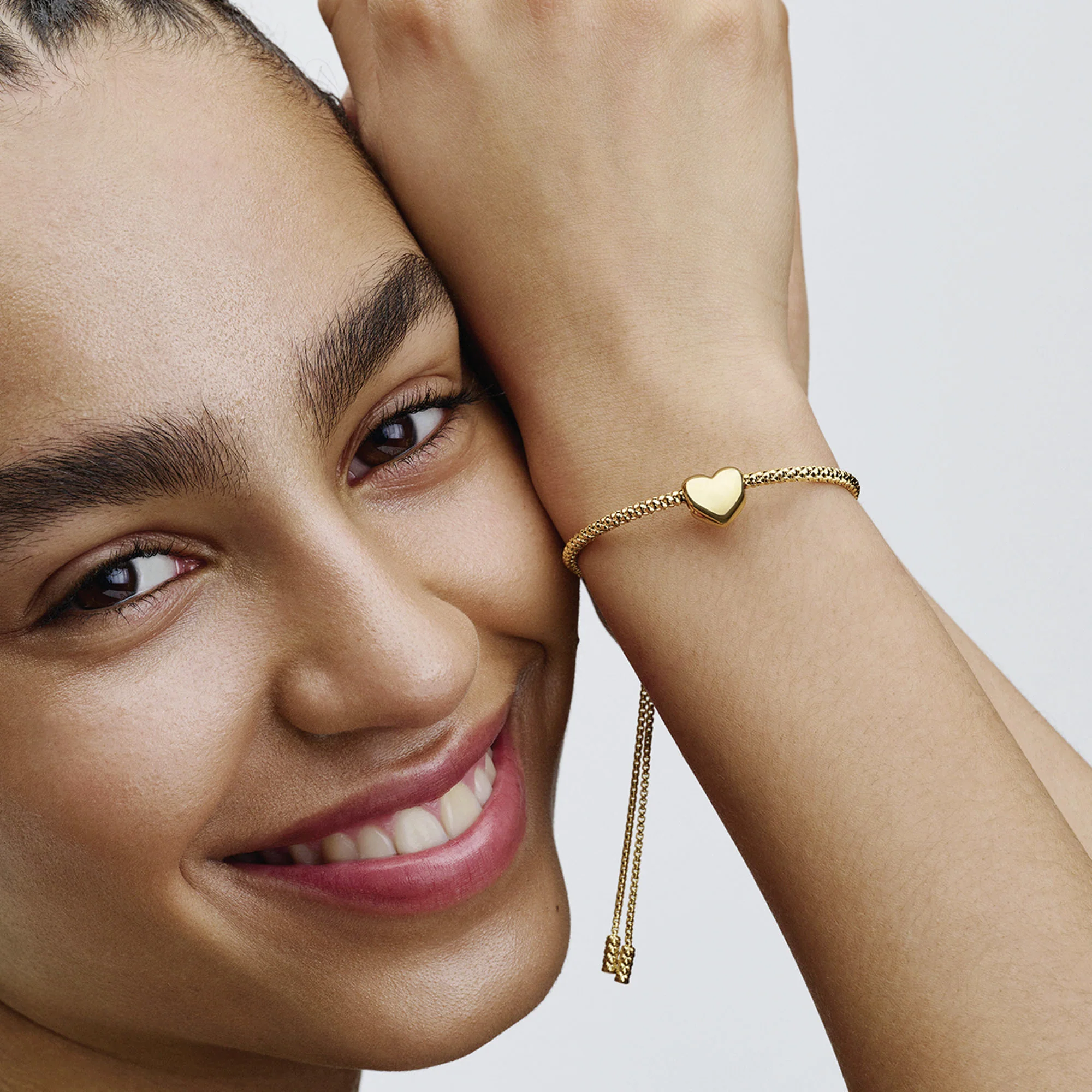 Engravable Medium Heart 14K Gold-Plated Charm - Image 3