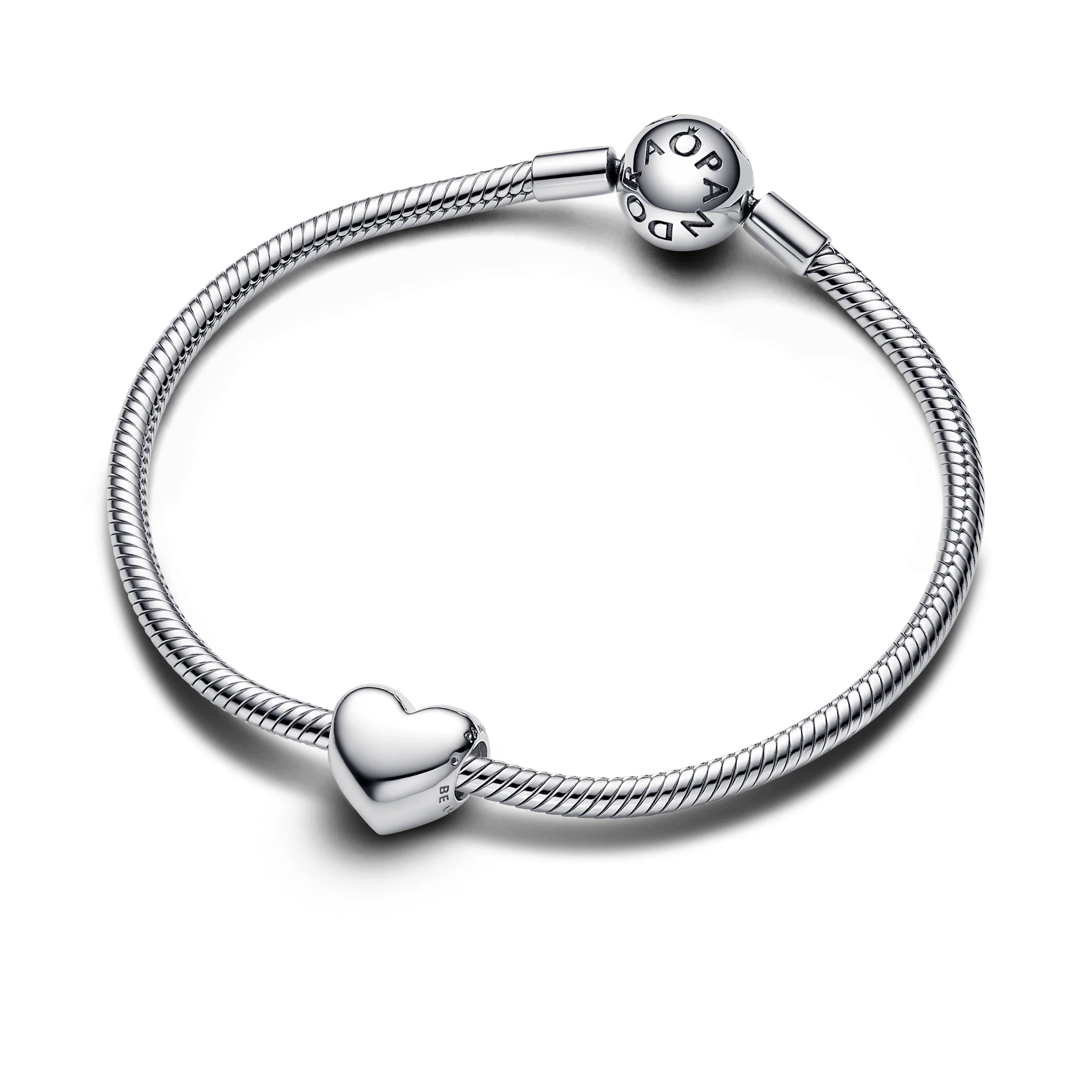 Engravable Medium Heart Sterling Silver Charm - Image 4