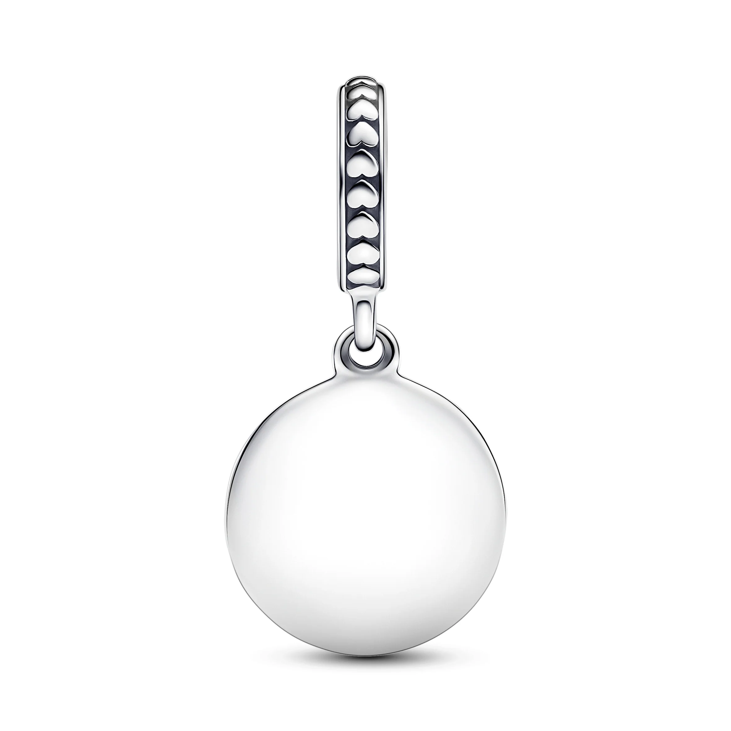 Engravable Sterling Silver Dangle With Black Enamel - Image 3
