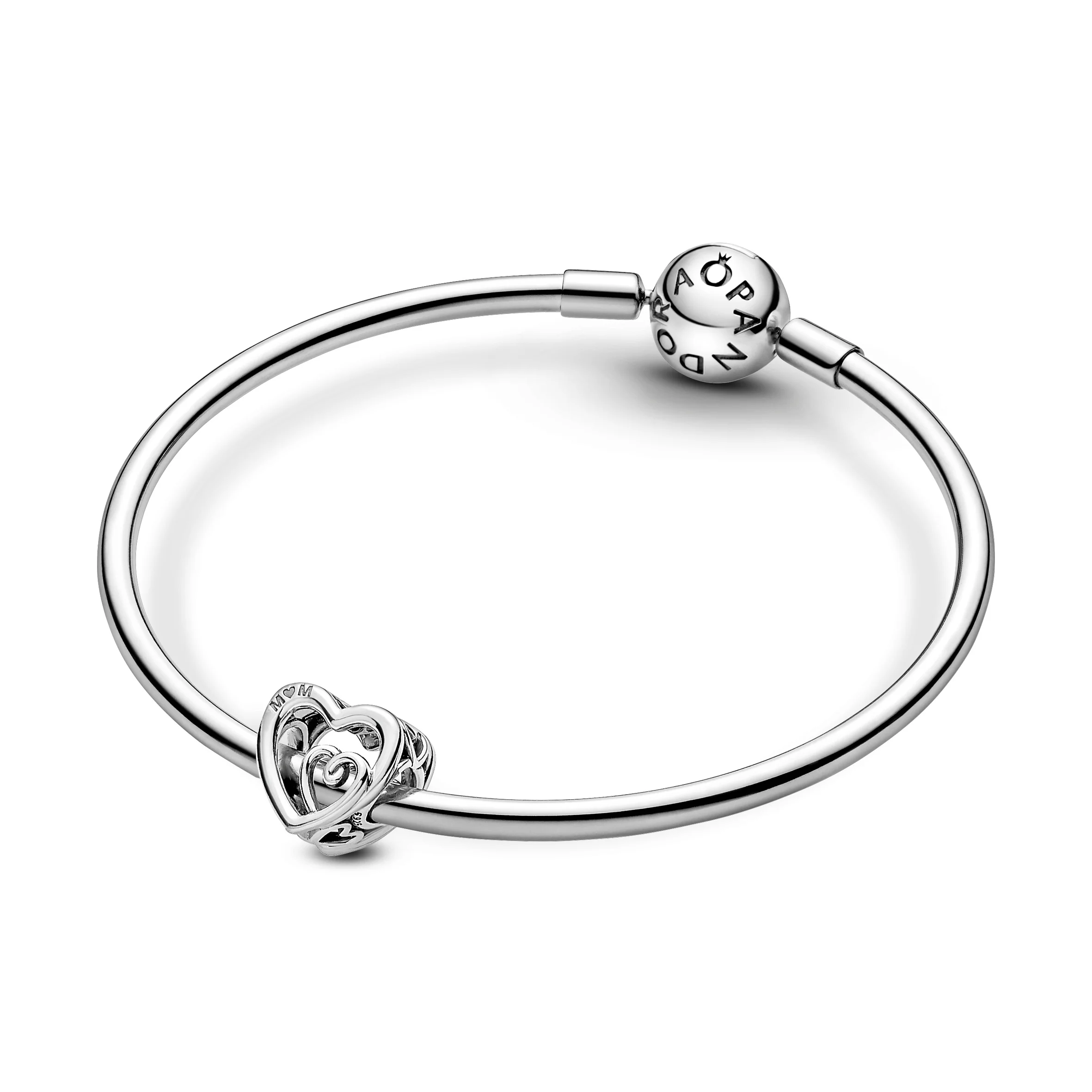 Entwined Hearts Sterling Silver Charm - Image 4