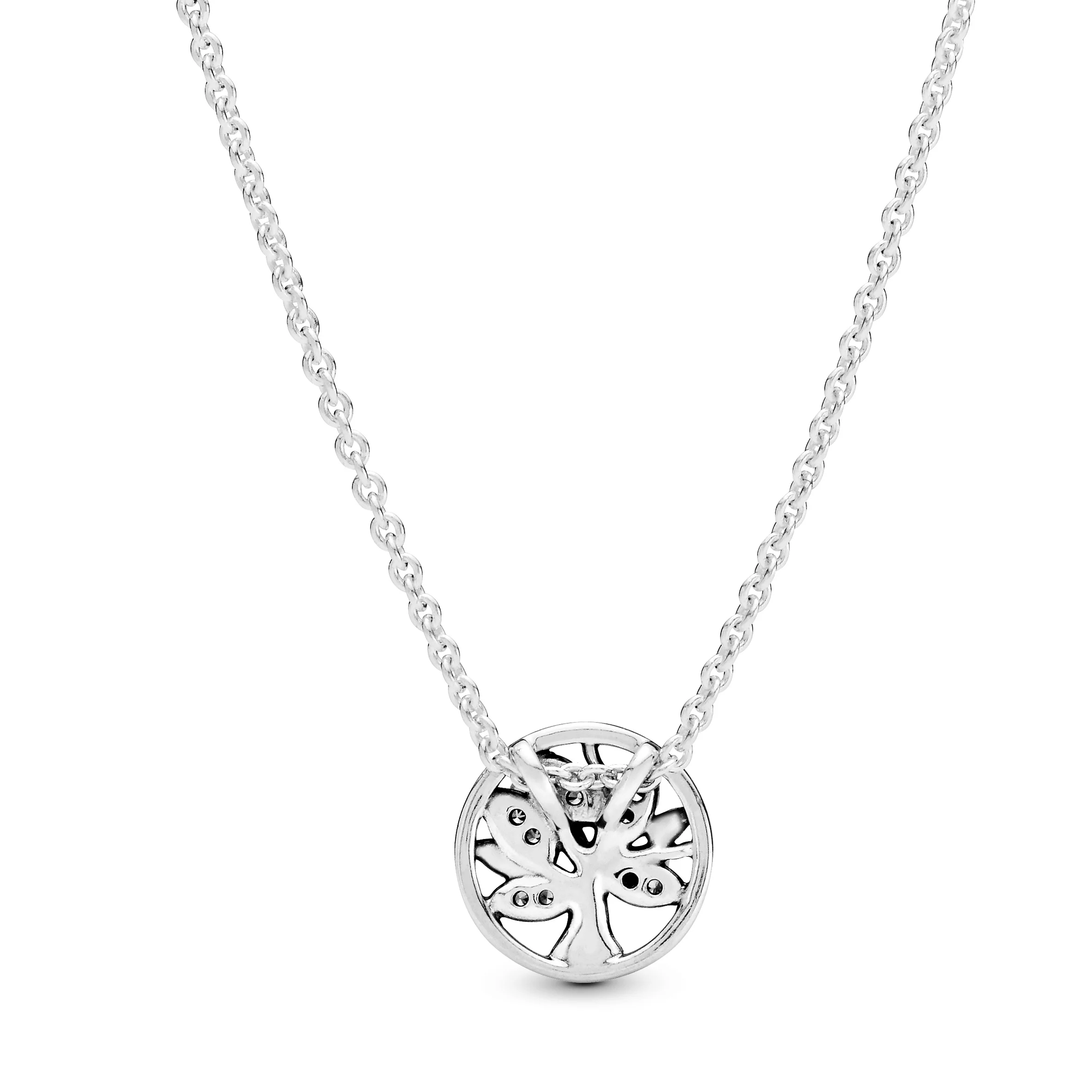 Family Tree Silver Collier With Clear Cubic Zirconia - Image 8