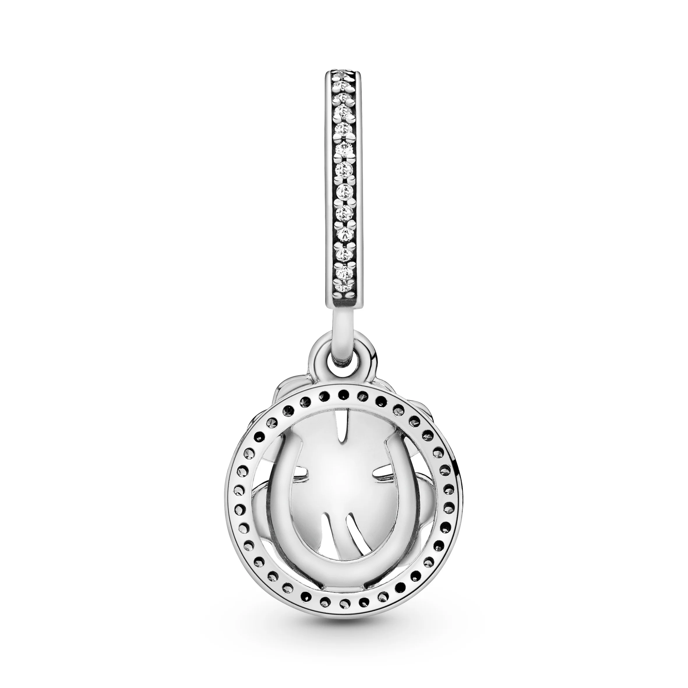 Good Luck Silver Dangle With Clear Cubic Zirconia - Image 4