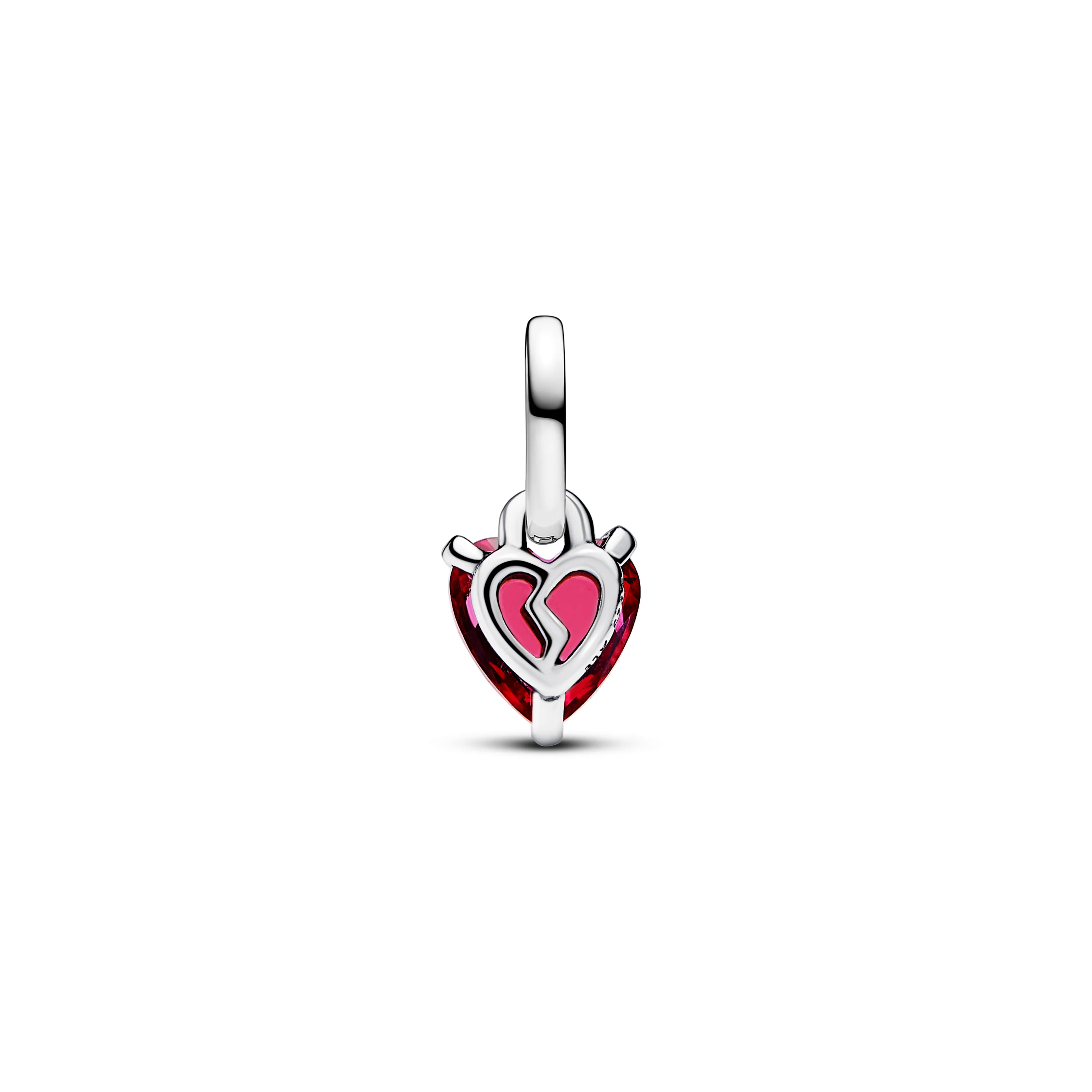 Heart Sterling Silver Mini Dangle With Cherries Jubilee Red Crystal - Image 3