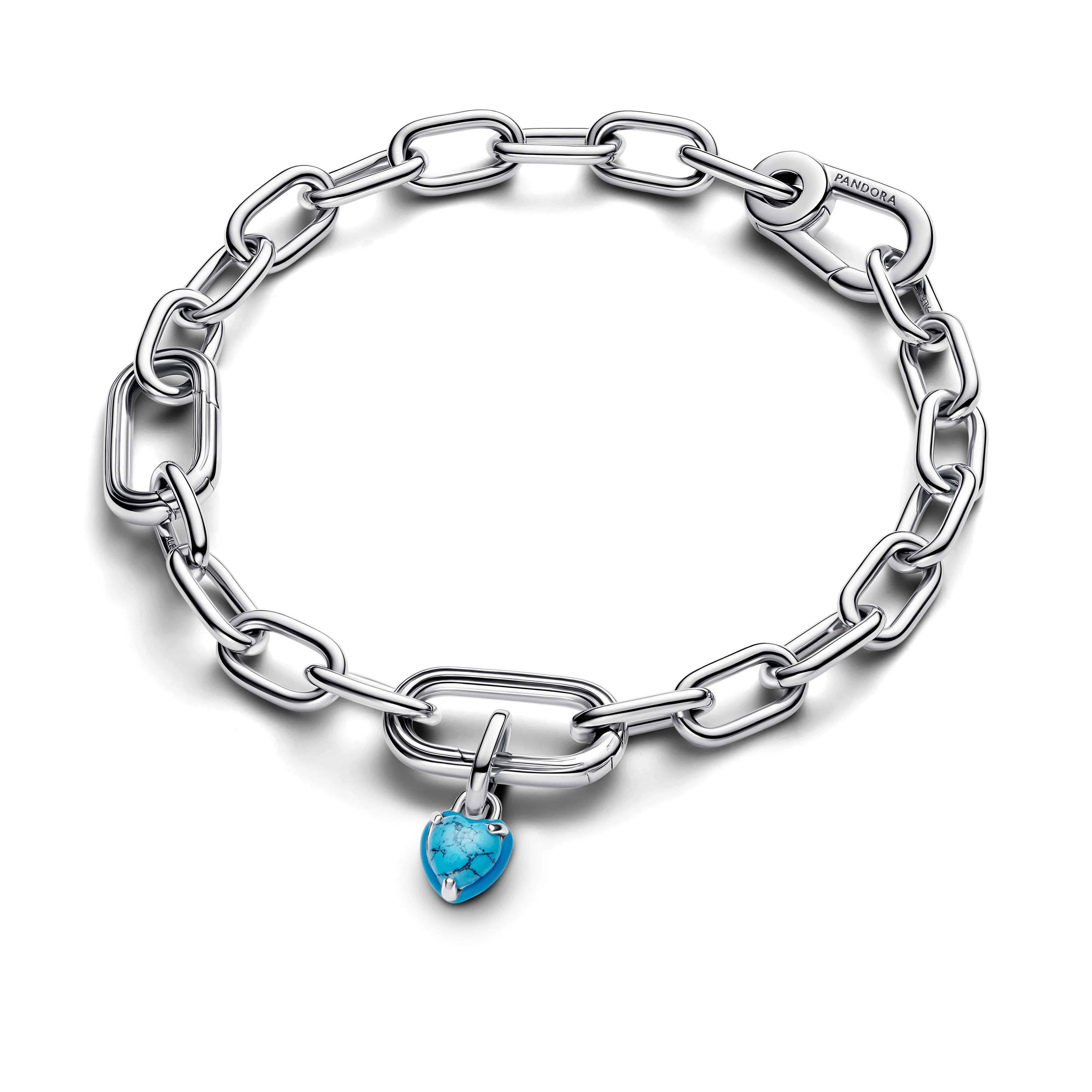 Heart Sterling Silver Mini Dangle With Imitation Turquoise And Turquoise Enamel - Image 4