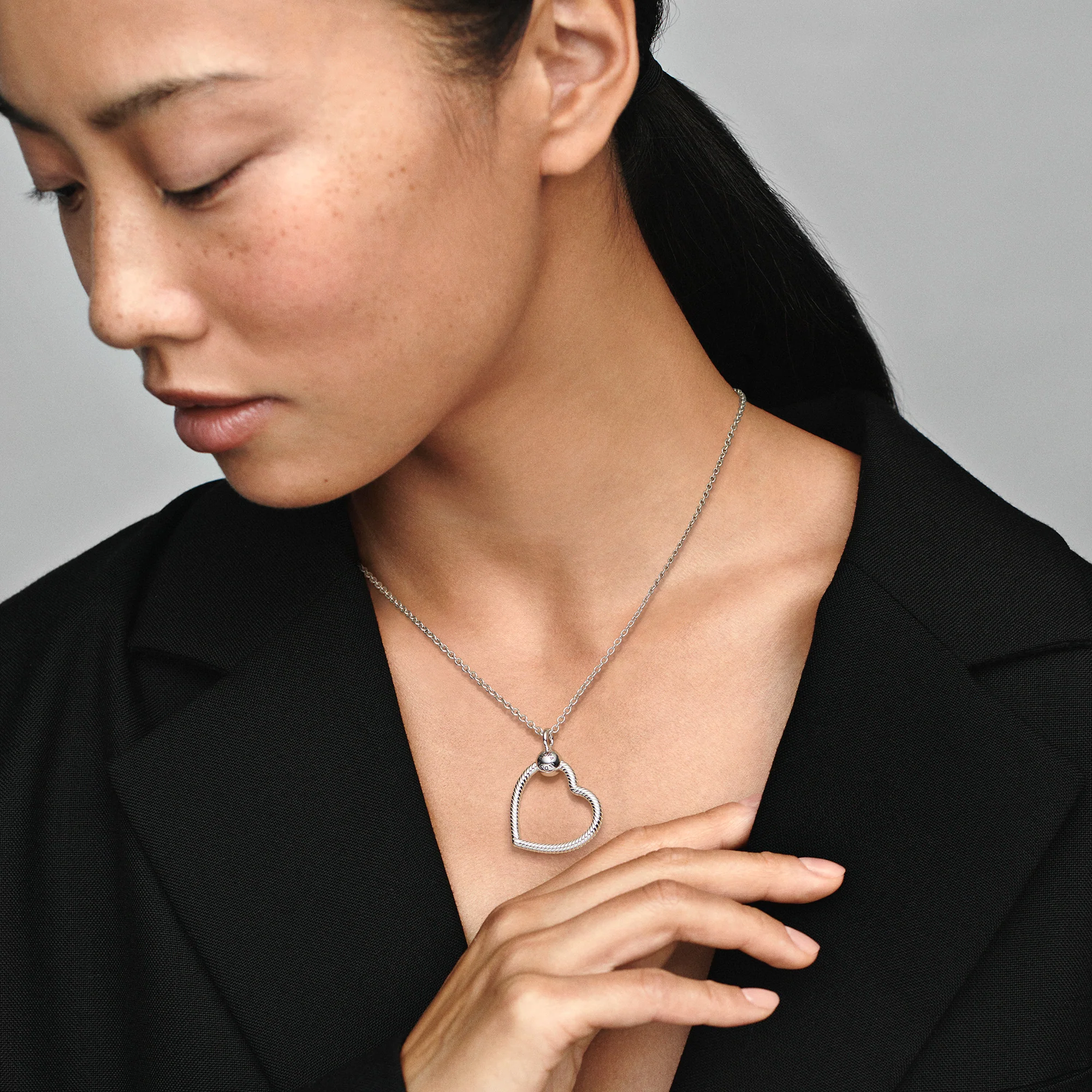 Heart Sterling Silver O Pendant - Image 3