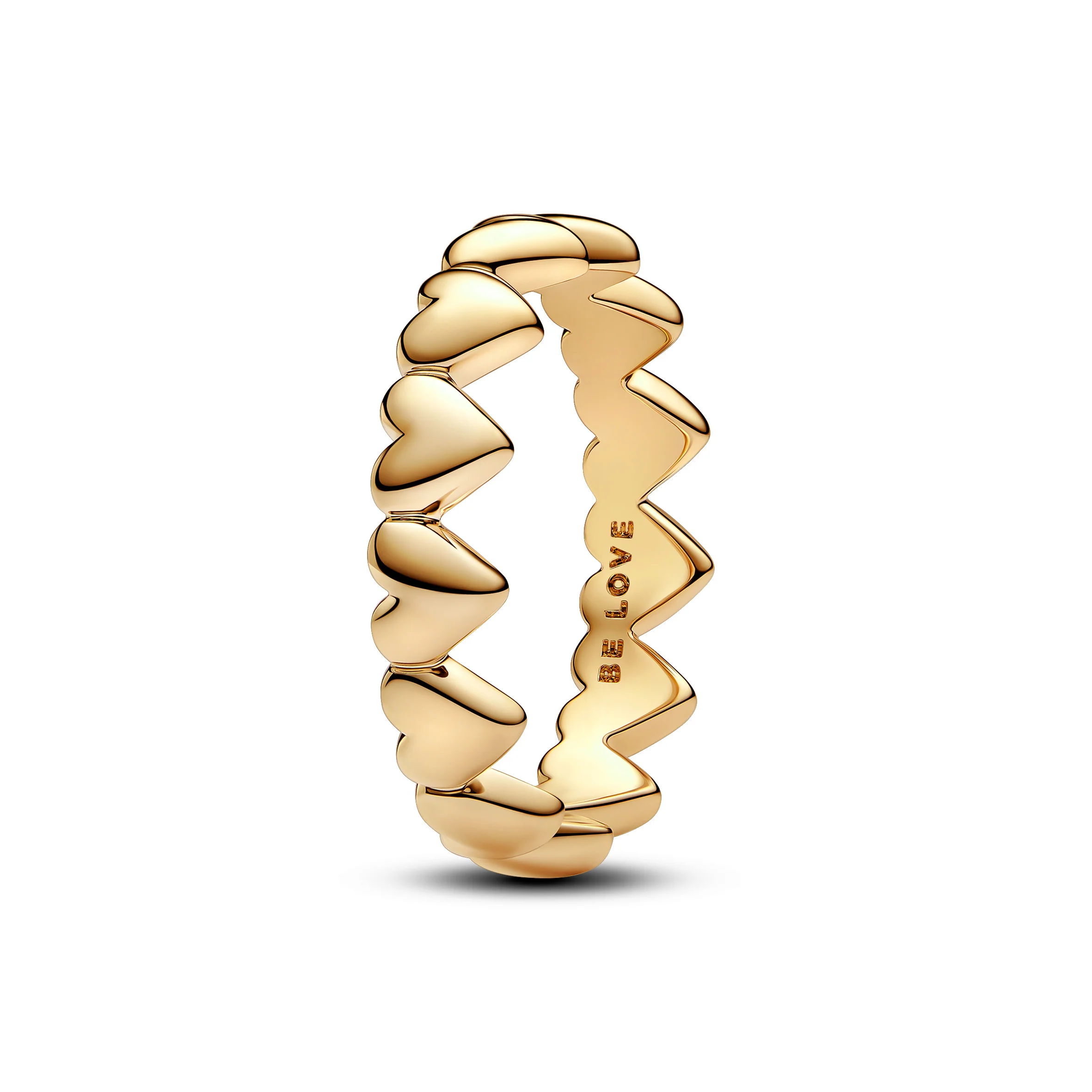Hearts 14K Gold-Plated Ring - Image 3
