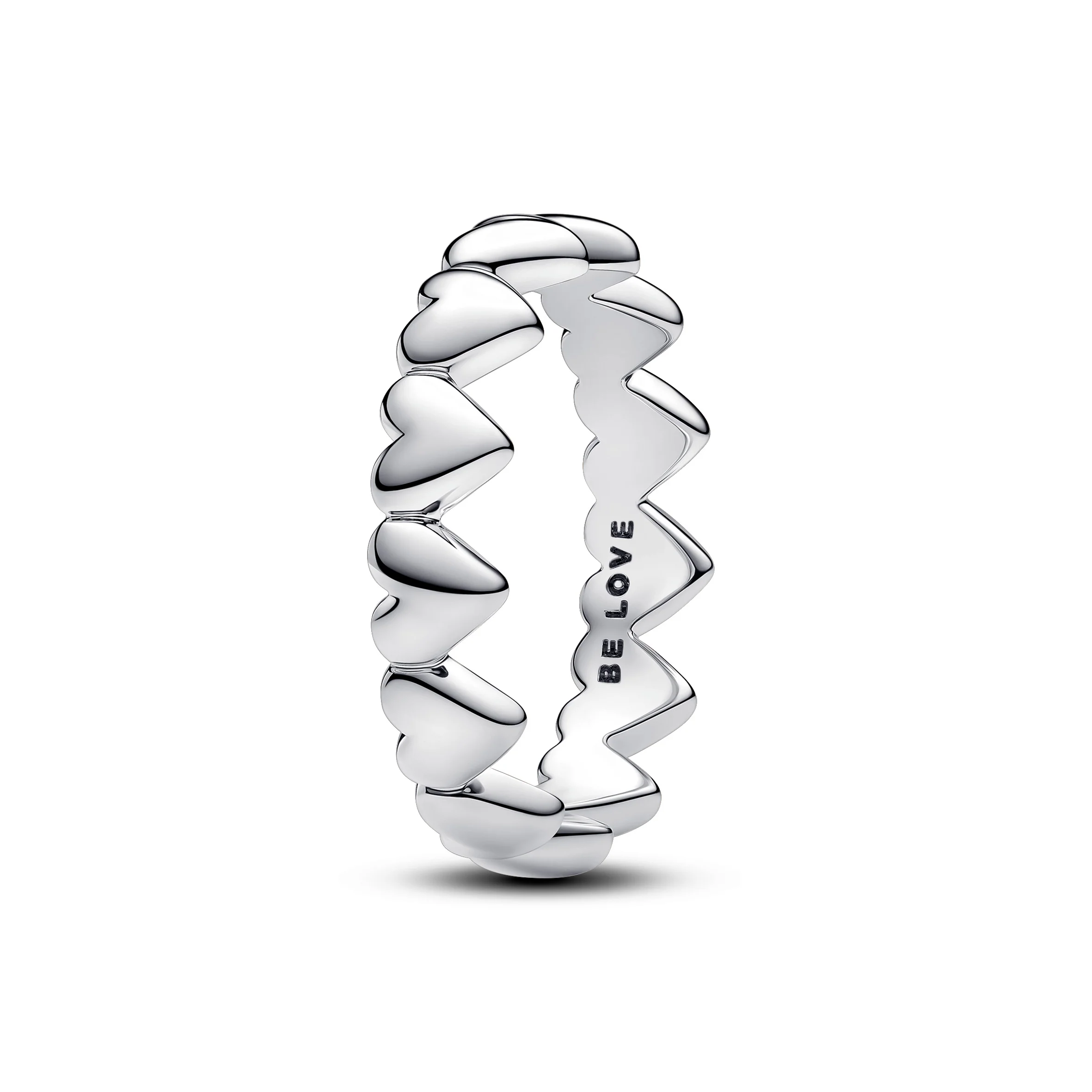 Hearts Sterling Silver Ring