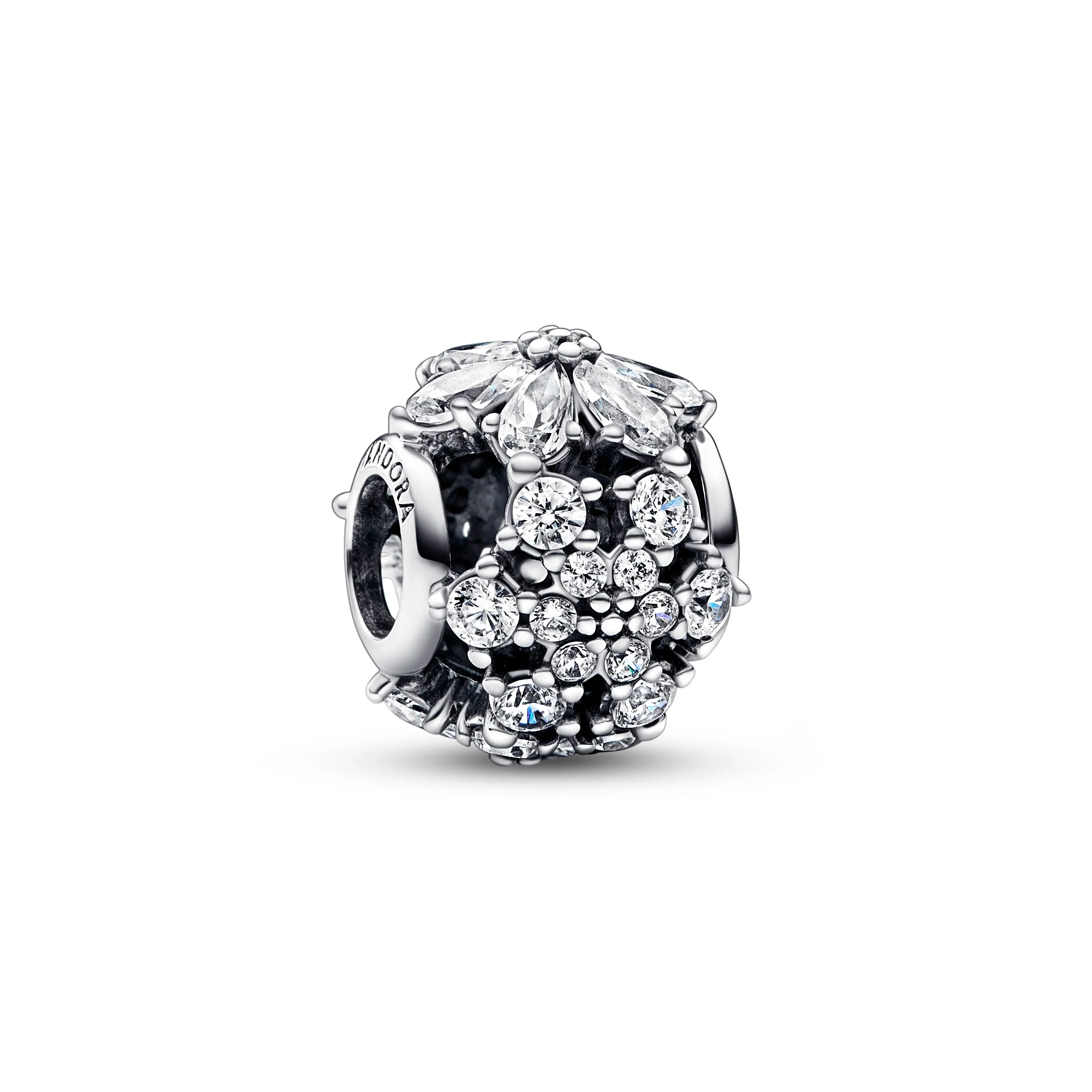 Herbarium Cluster Sterling Silver Charm With Clear Cubic Zirconia - Image 5