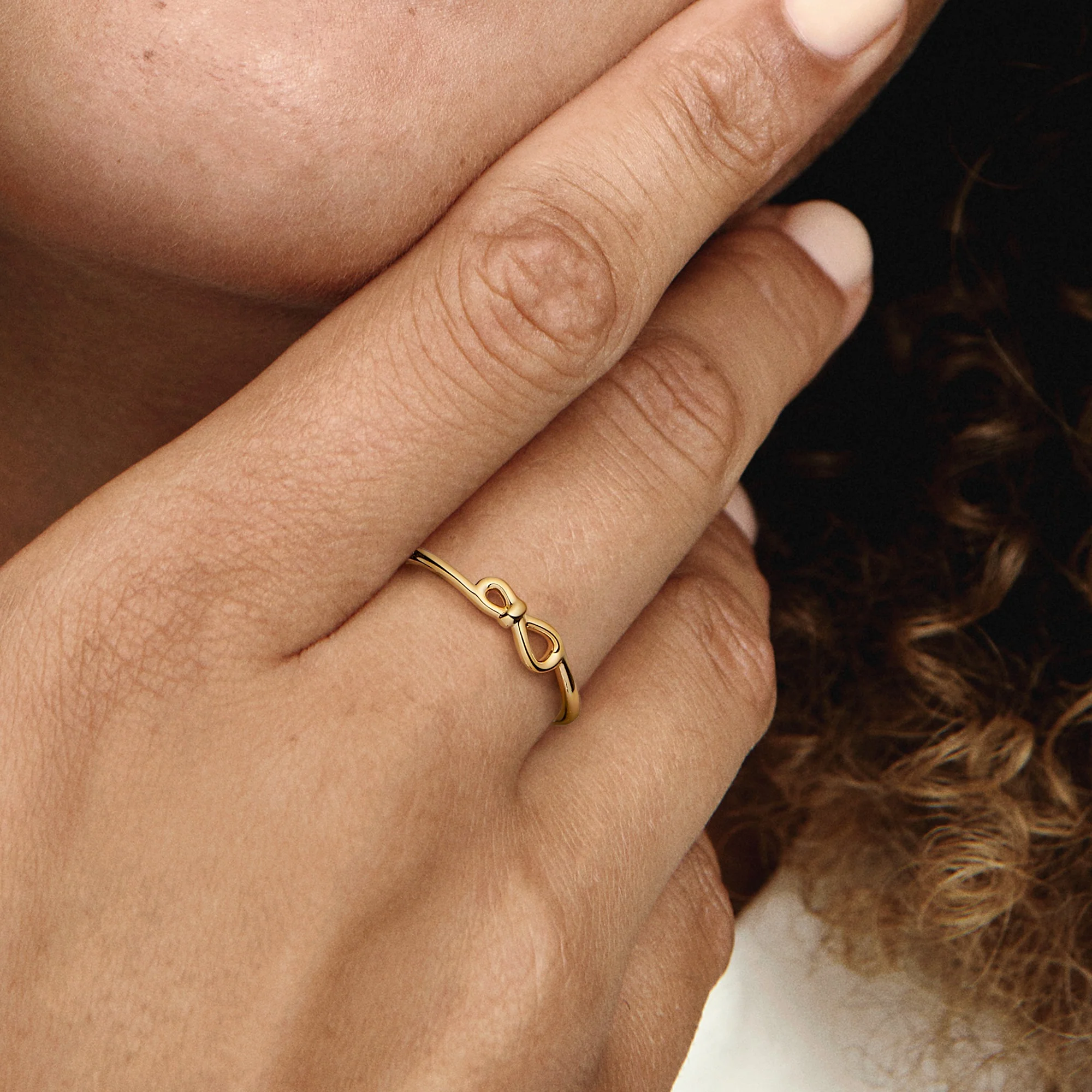Infinity 14K Gold-Plated Ring - Image 2