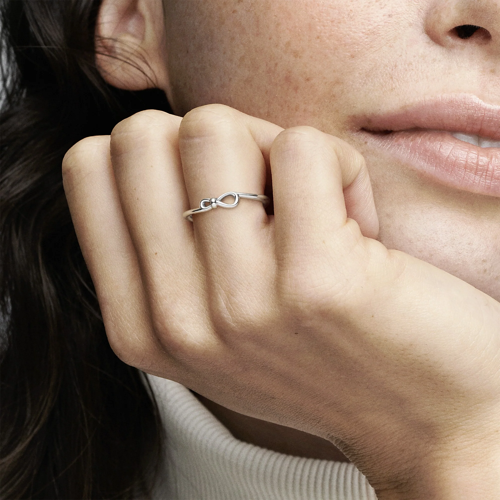 Infinity Sterling Silver Ring - Image 2