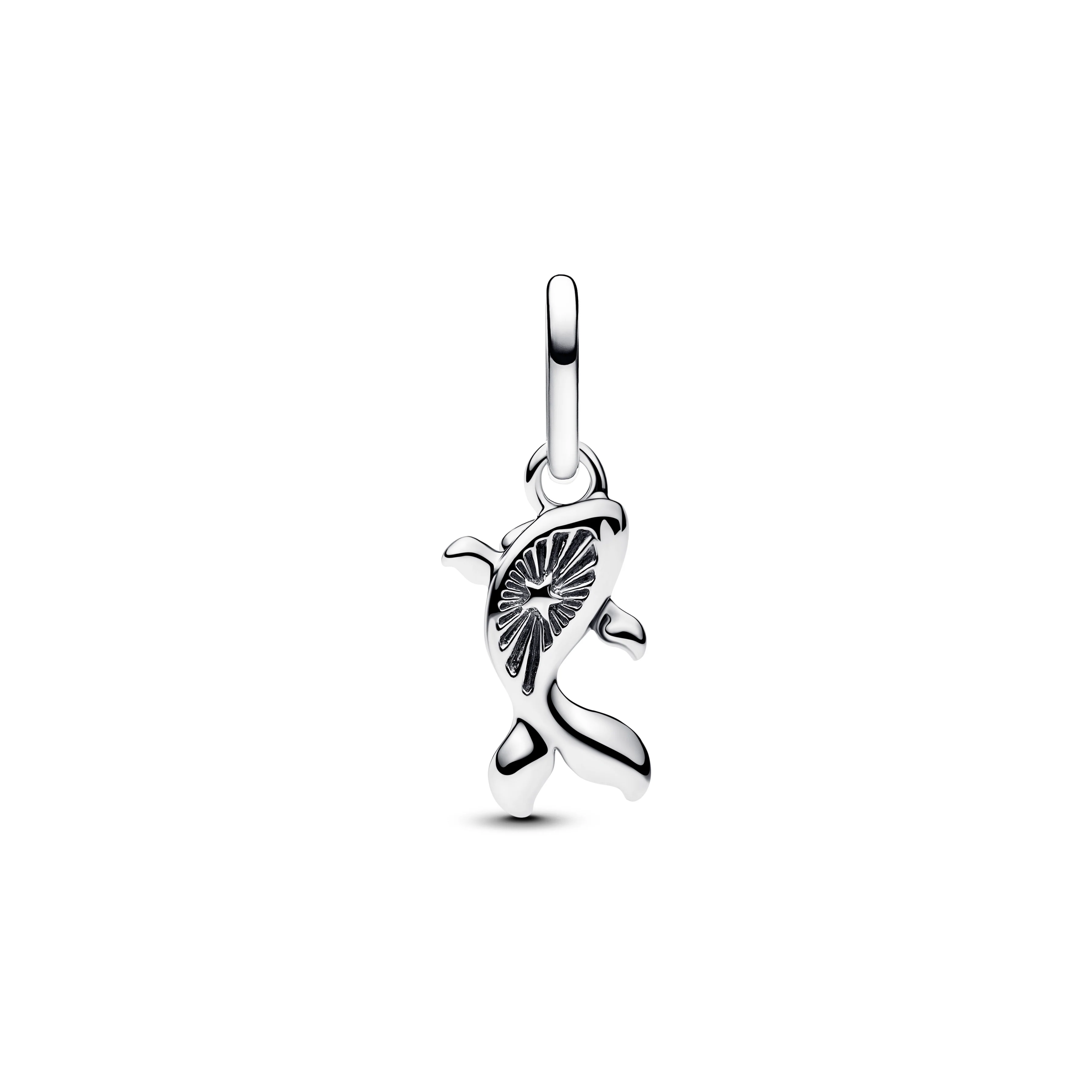 Koi Fish Sterling Silver Mini Dangle With Red Murano Glass - Image 3