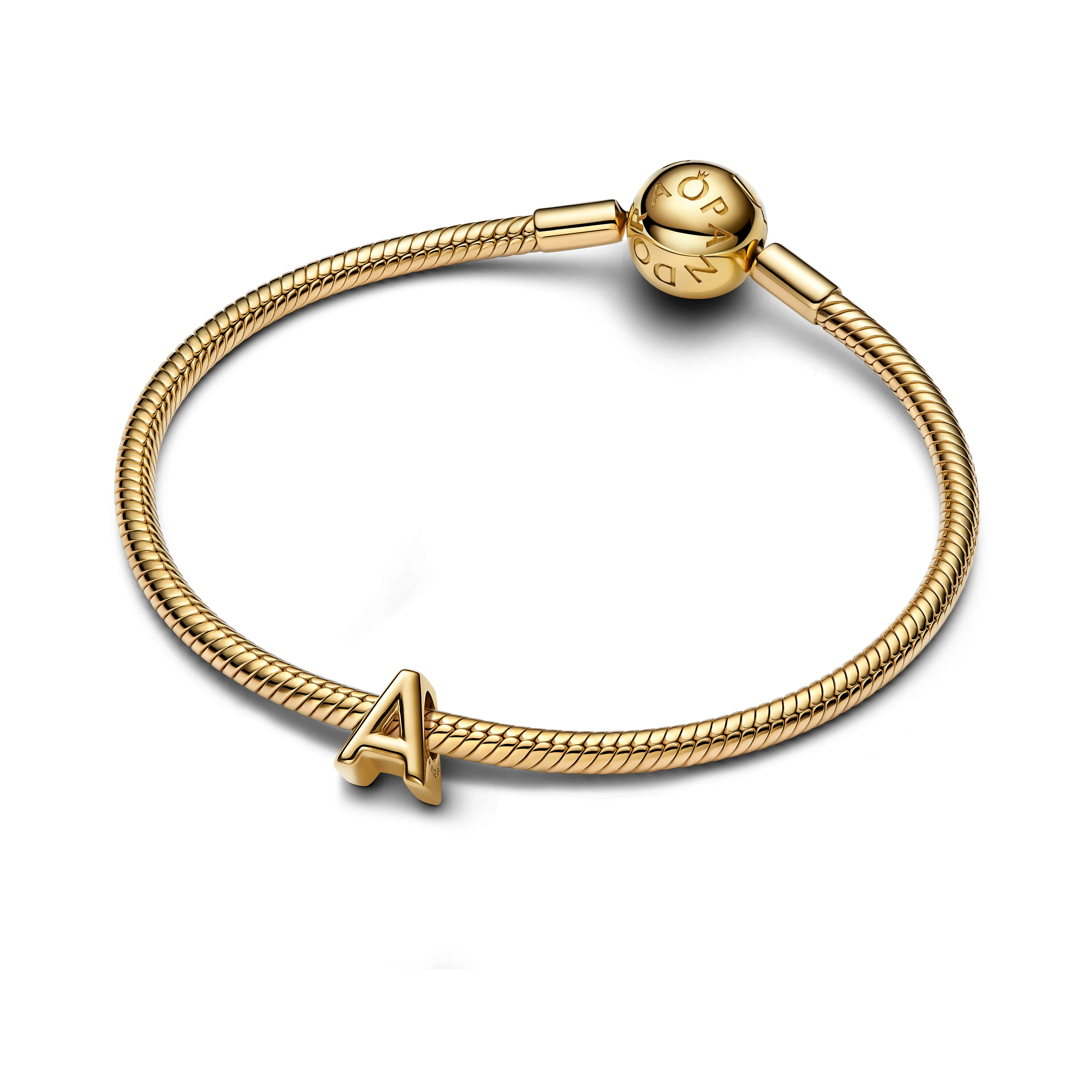 Letter A 14K Gold-Plated Charm - Image 4