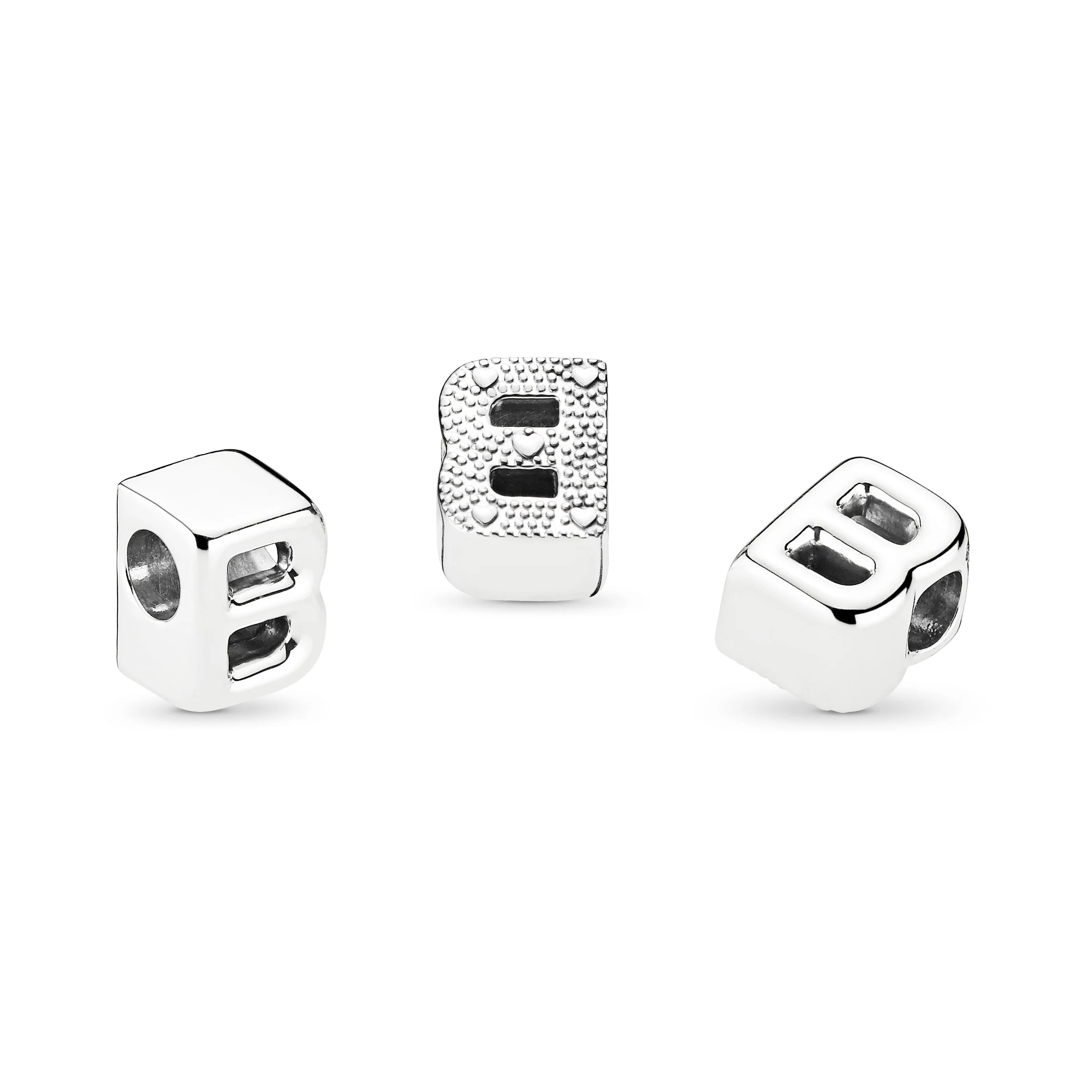 Letter B Silver Charm - Image 4