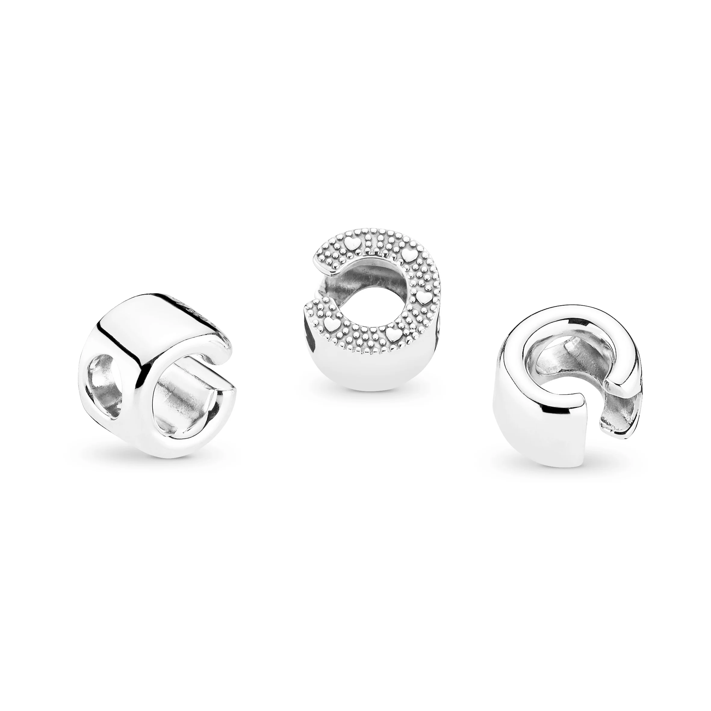 Letter C Silver Charm - Image 6