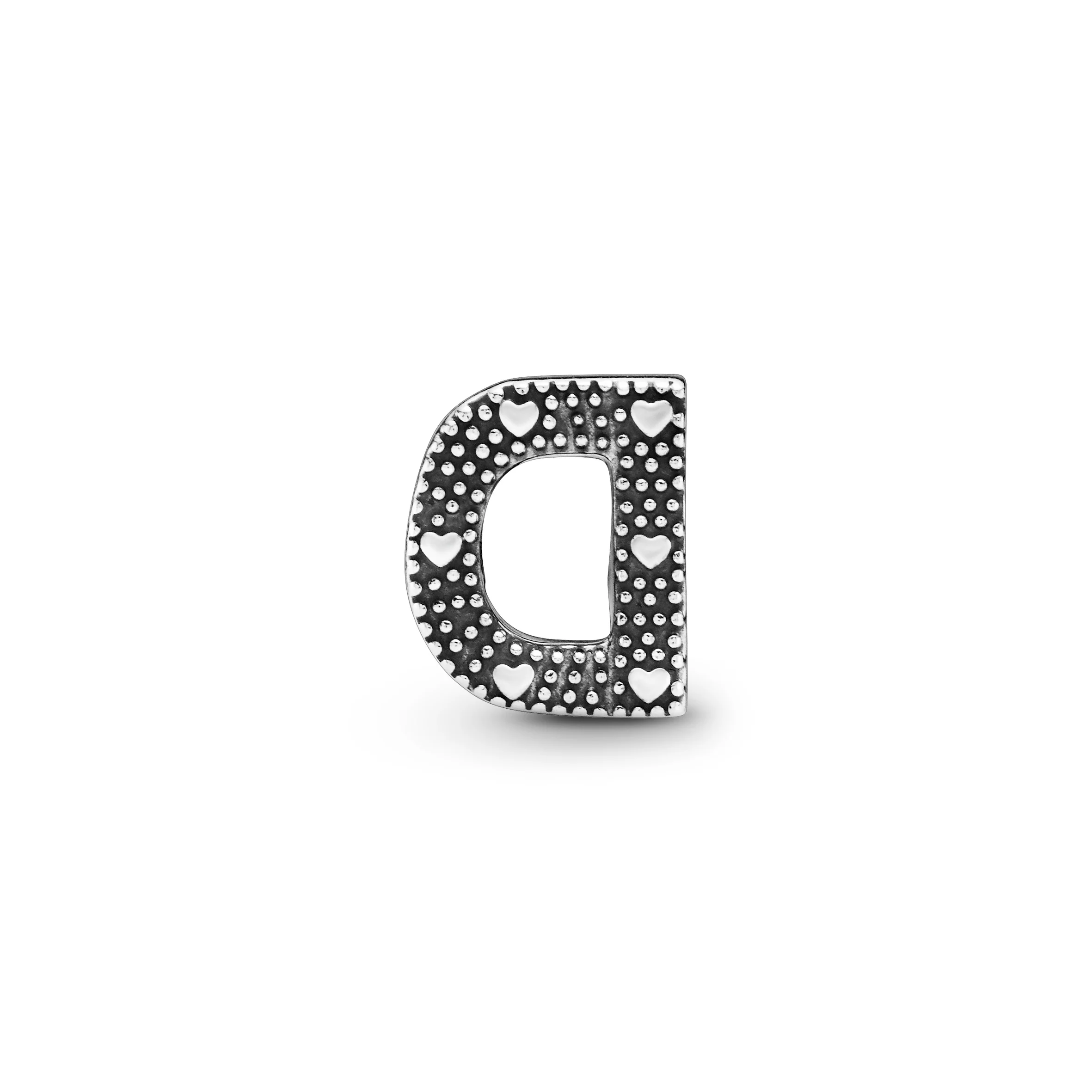 Letter D Silver Charm - Image 3