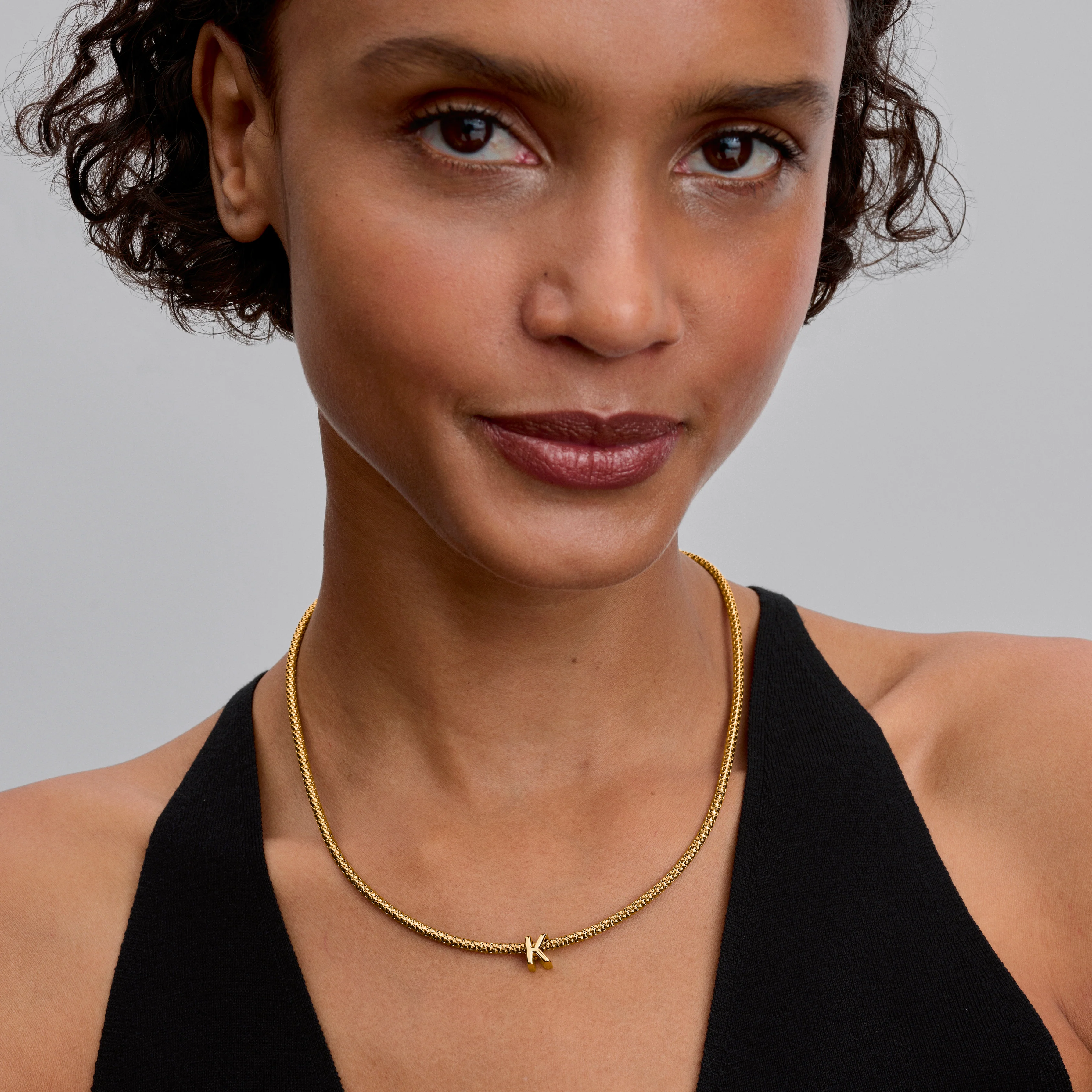 Letter K 14K Gold-Plated Charm - Image 2