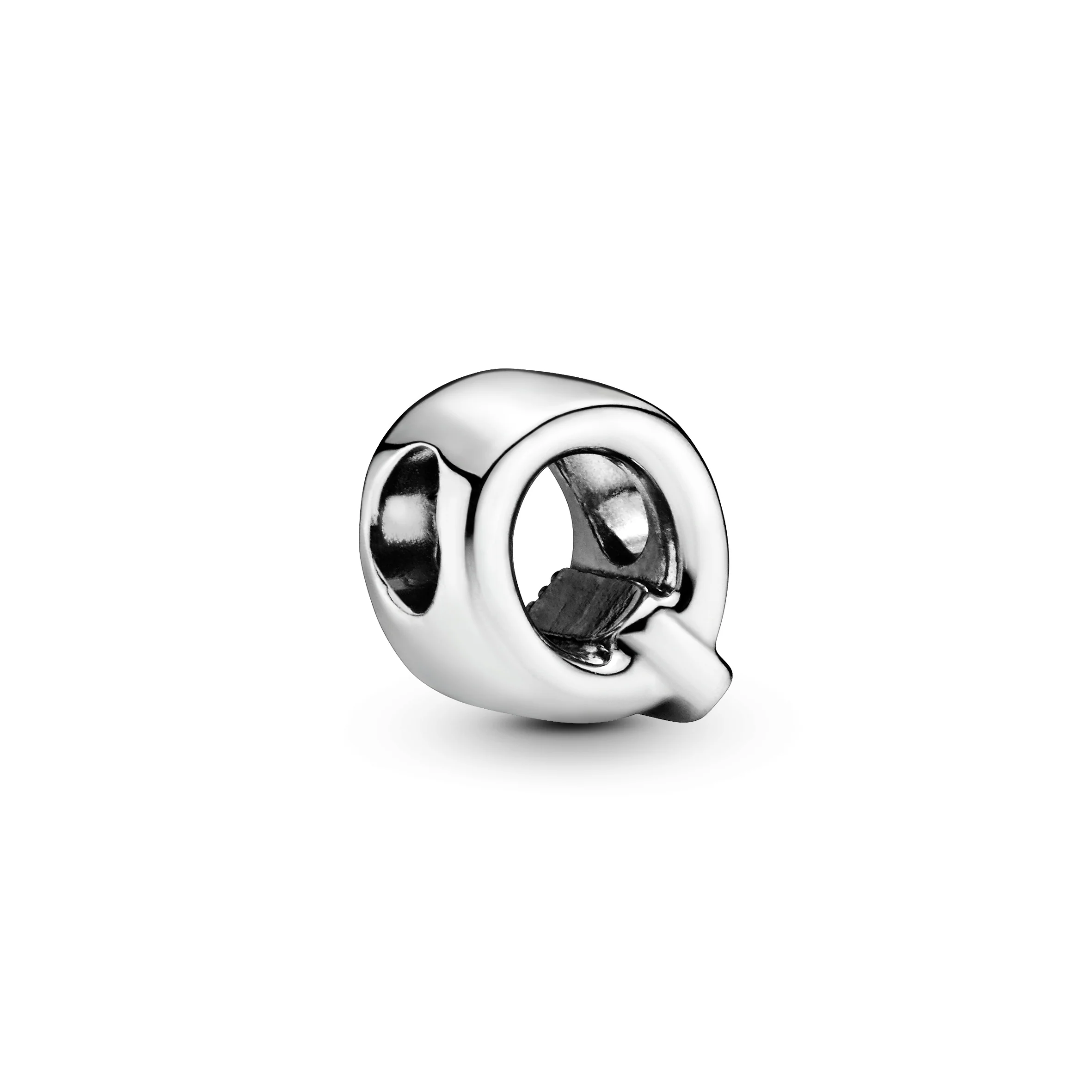 Letter Q Silver Charm