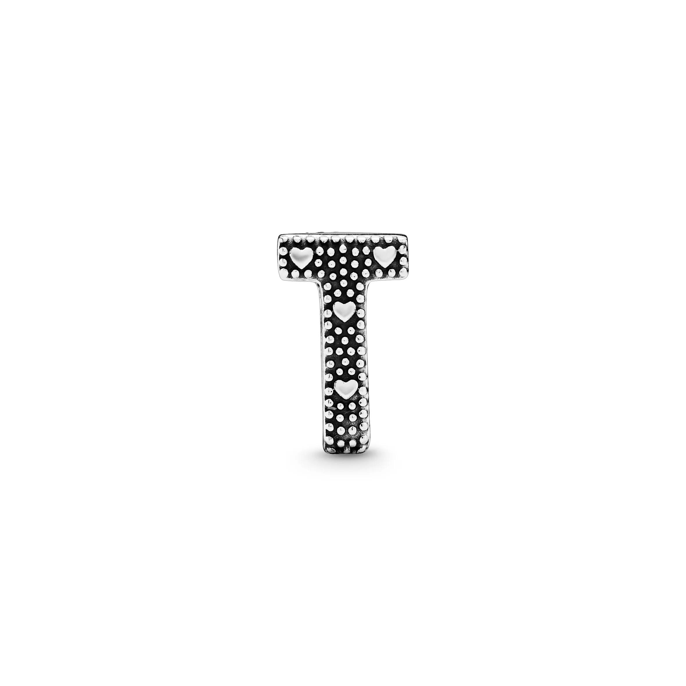 Letter T Silver Charm - Image 3