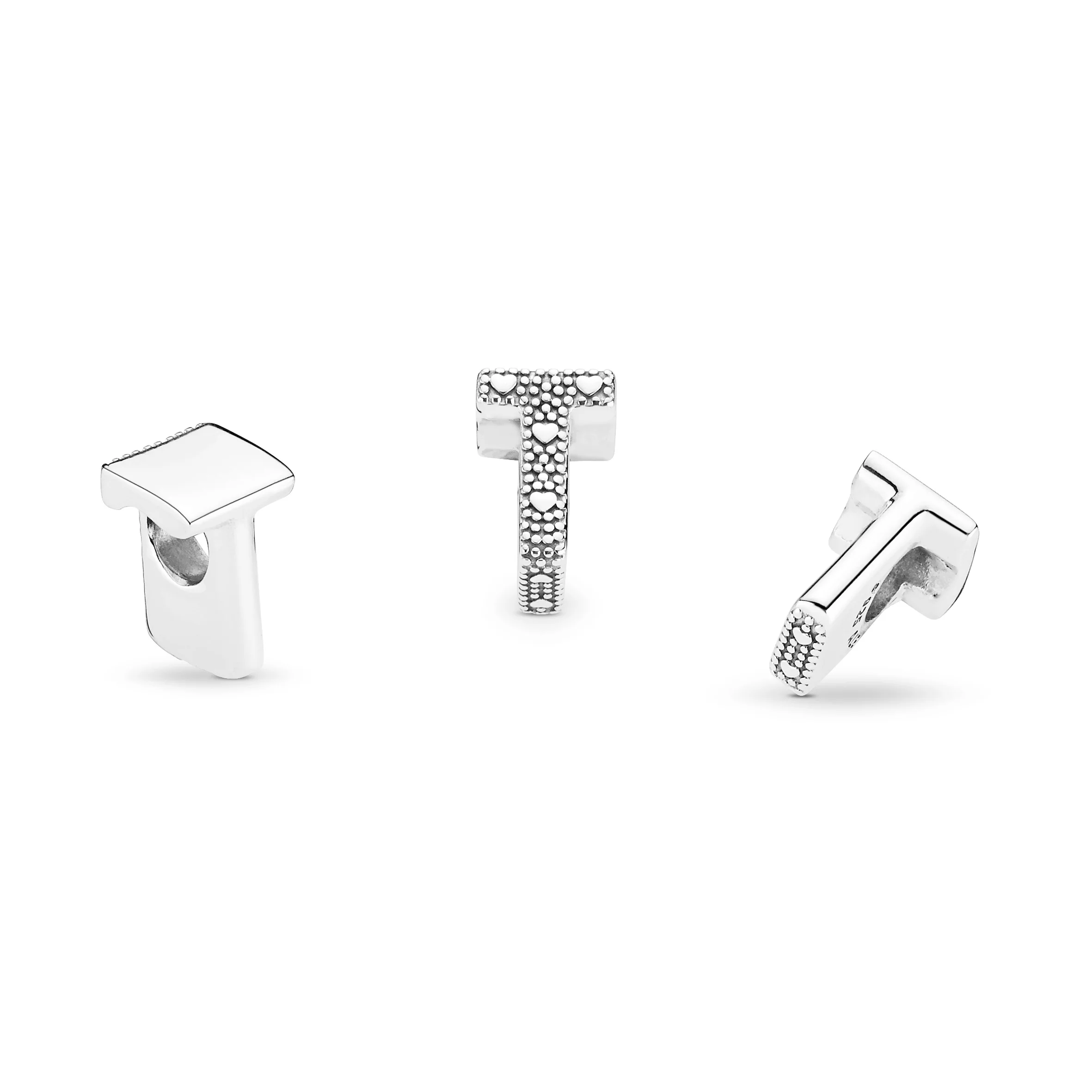 Letter T Silver Charm - Image 4