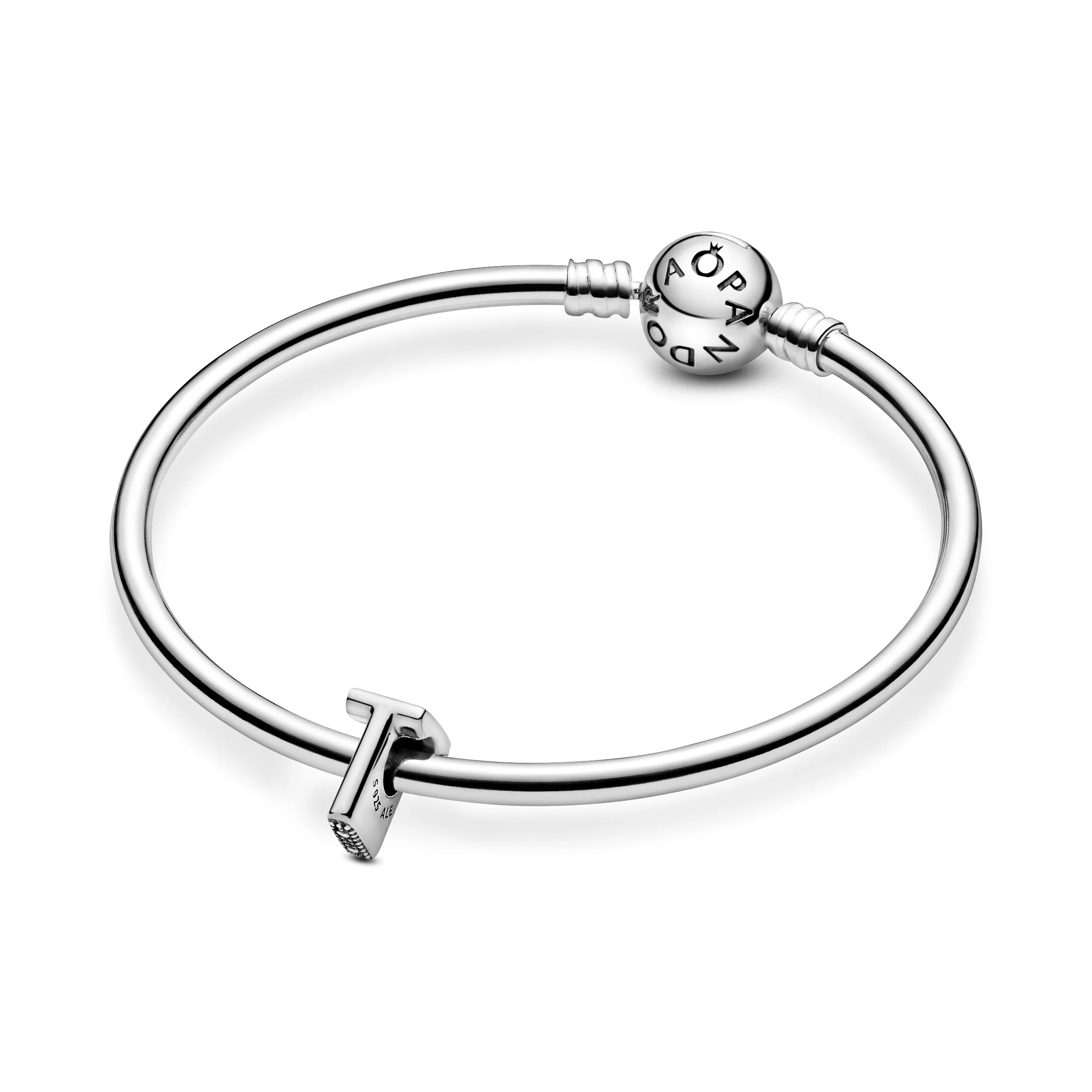 Letter T Silver Charm - Image 6