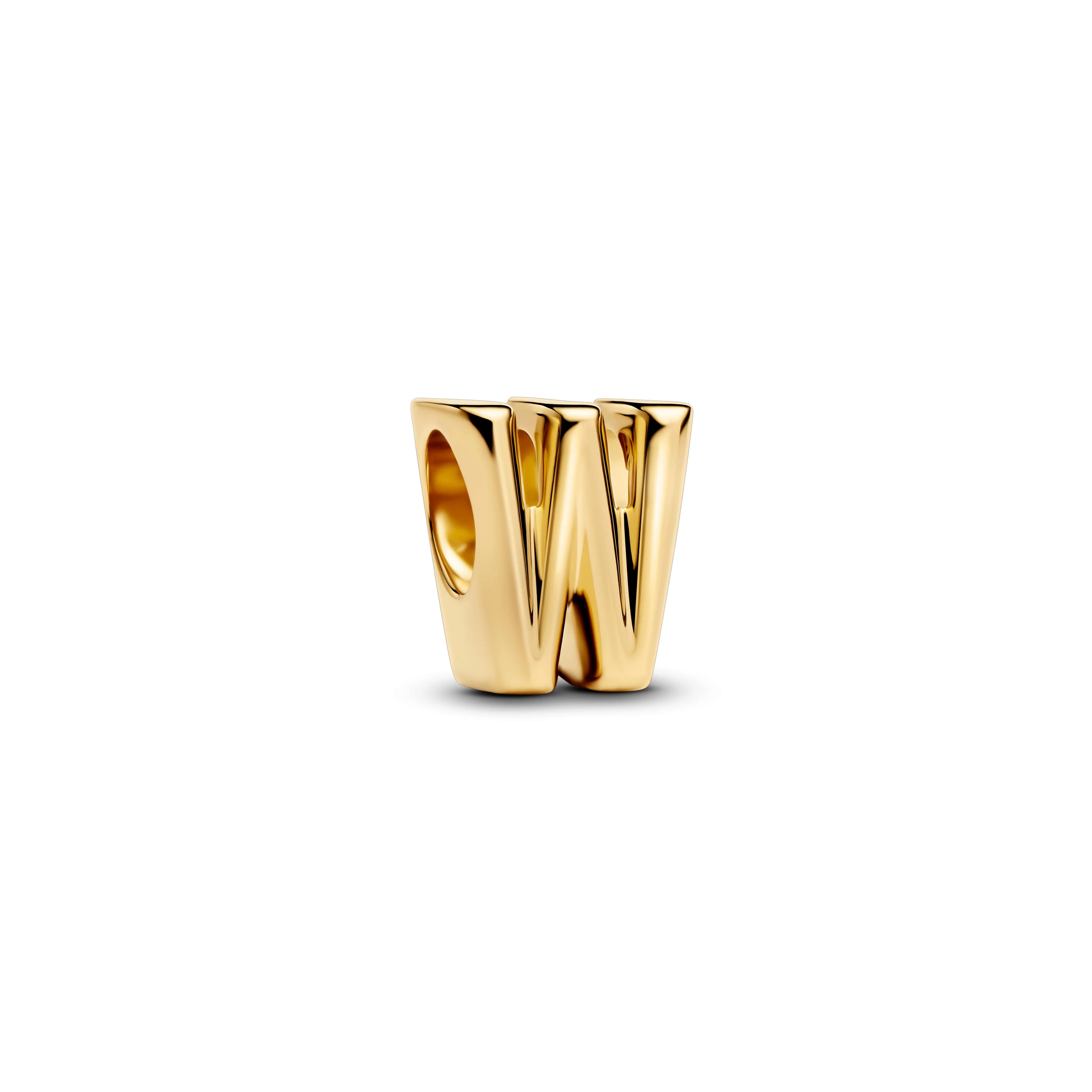 Letter W 14K Gold-Plated Charm - Image 4