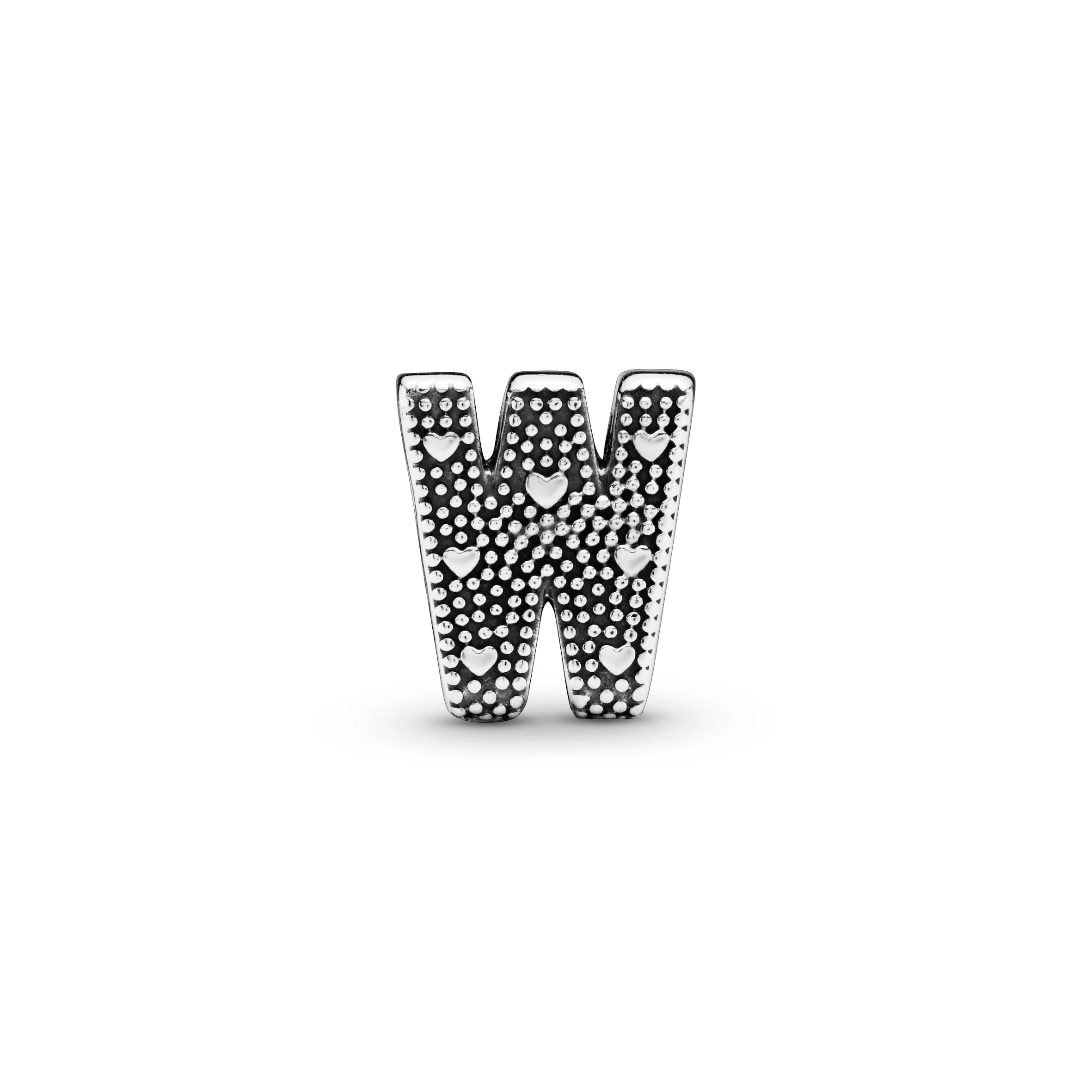 Letter W Silver Charm - Image 3