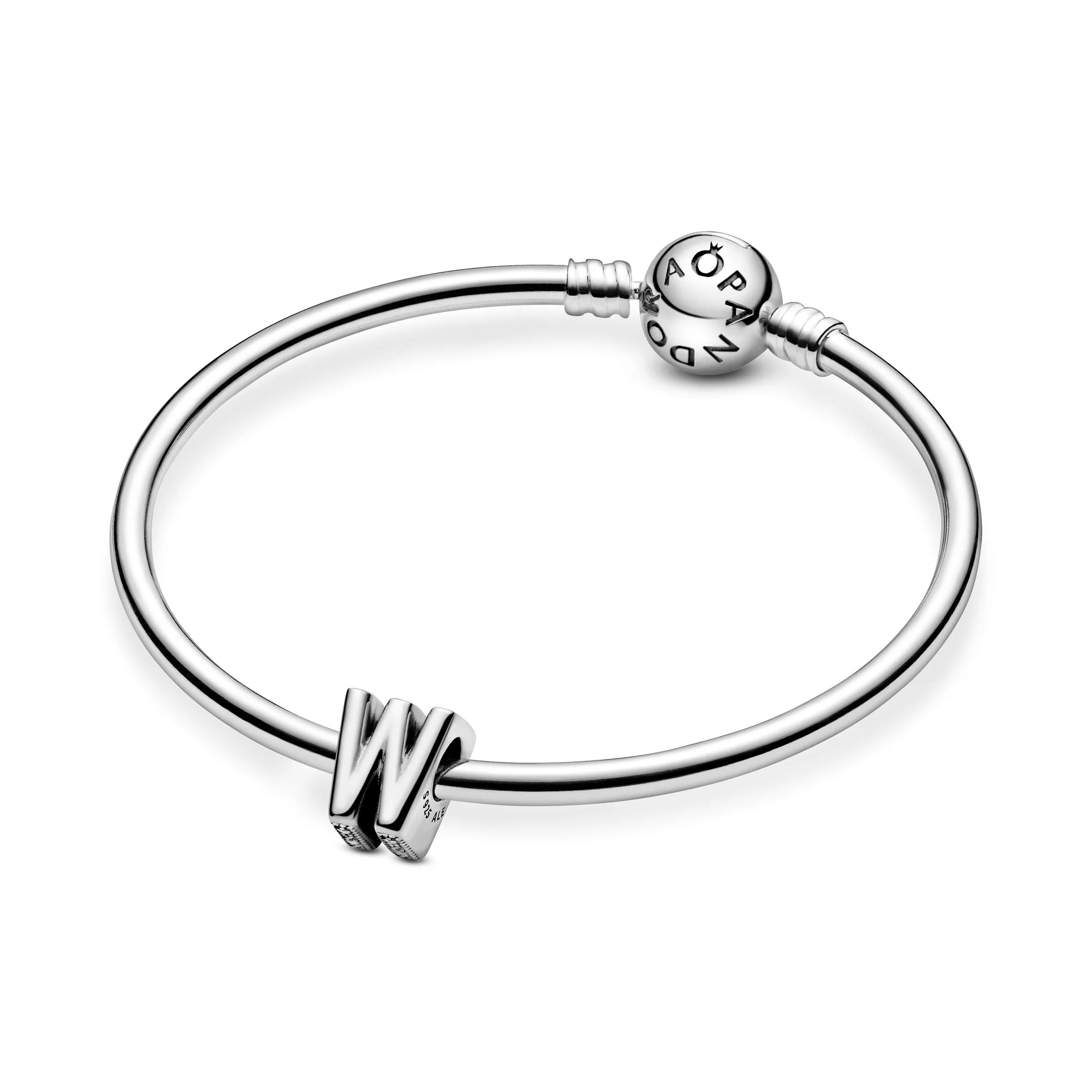 Letter W Silver Charm - Image 4