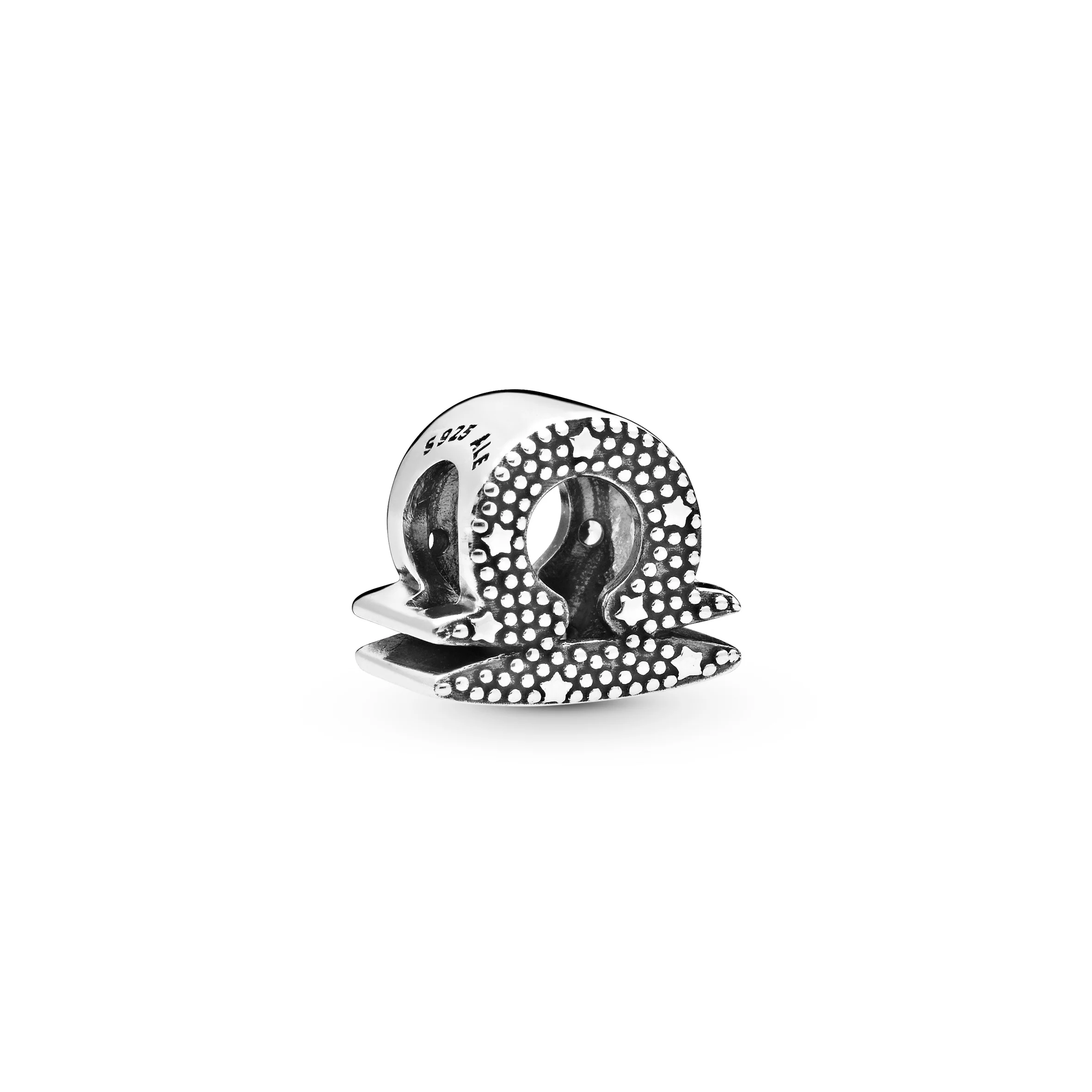 Libra Sterling Silver Charm With Clear Cubic Zirconia - Image 4