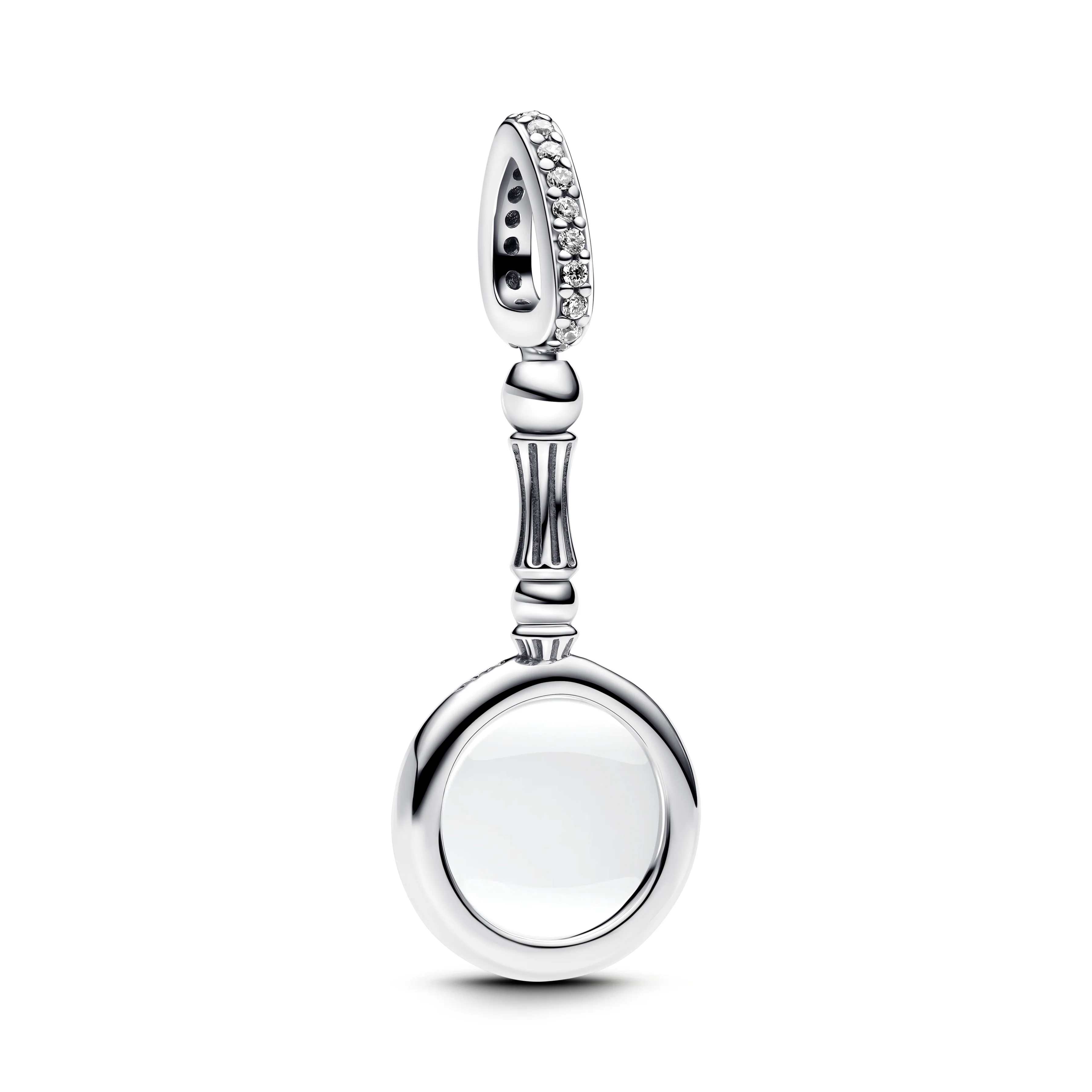 Loupe Sterling Silver Dangle With Clear Cubic Zirconia And Magnifying Glass - Image 3